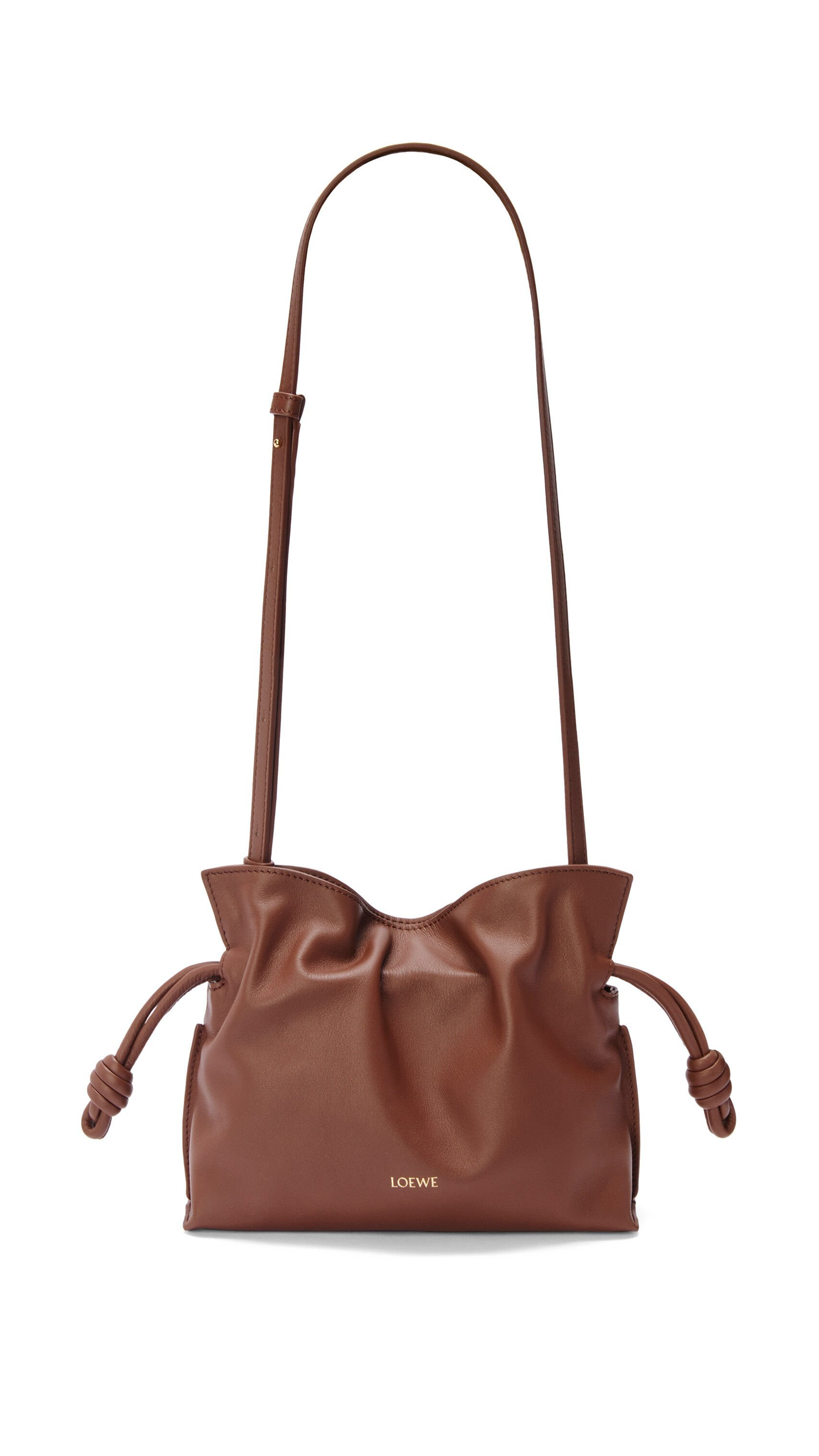 Hamster Mini Flamenco Clutch in Nappa Calfskin - Havana