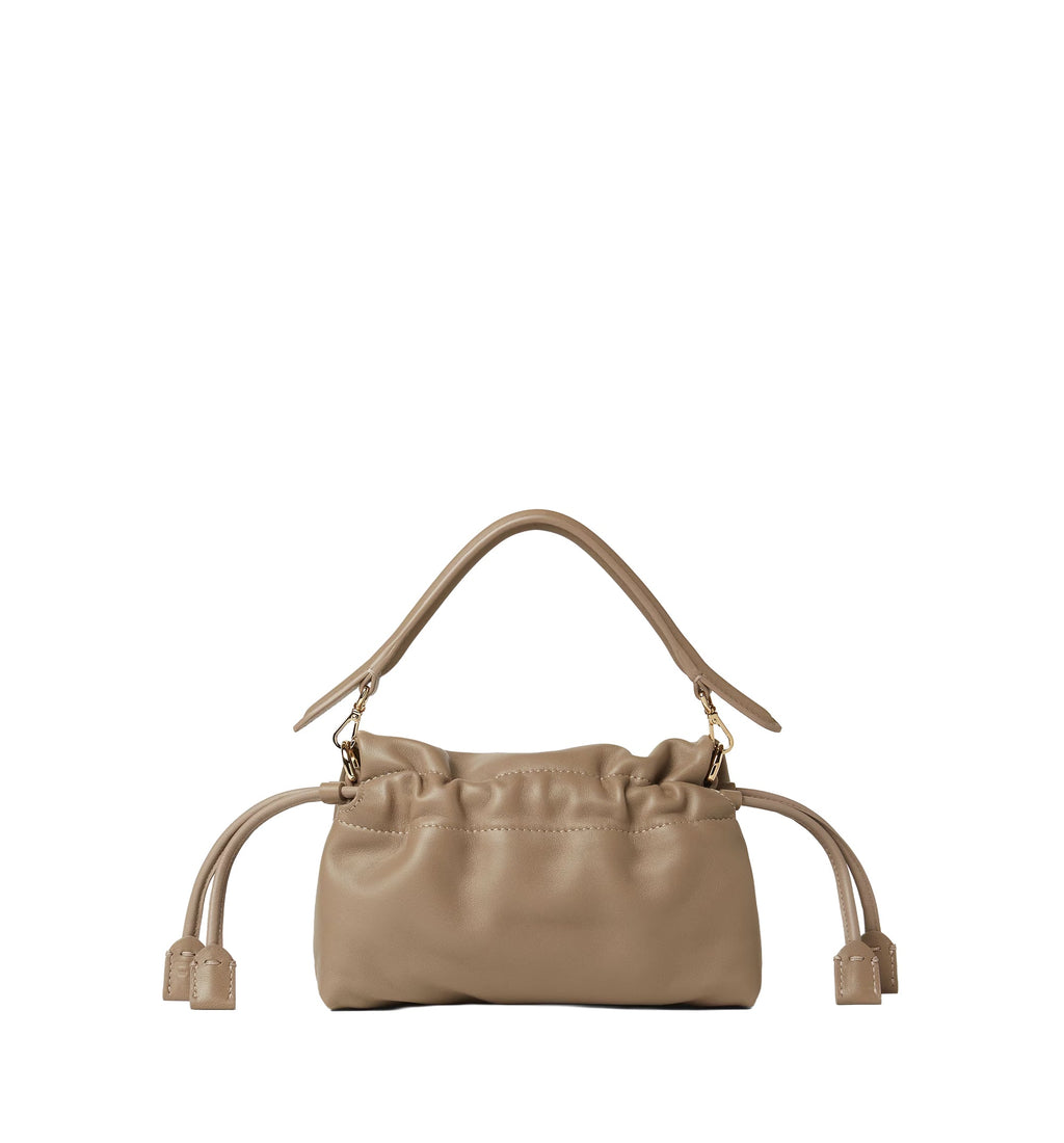 Baguette Soft Small Dove Gray Nappa Leather Mini Bag