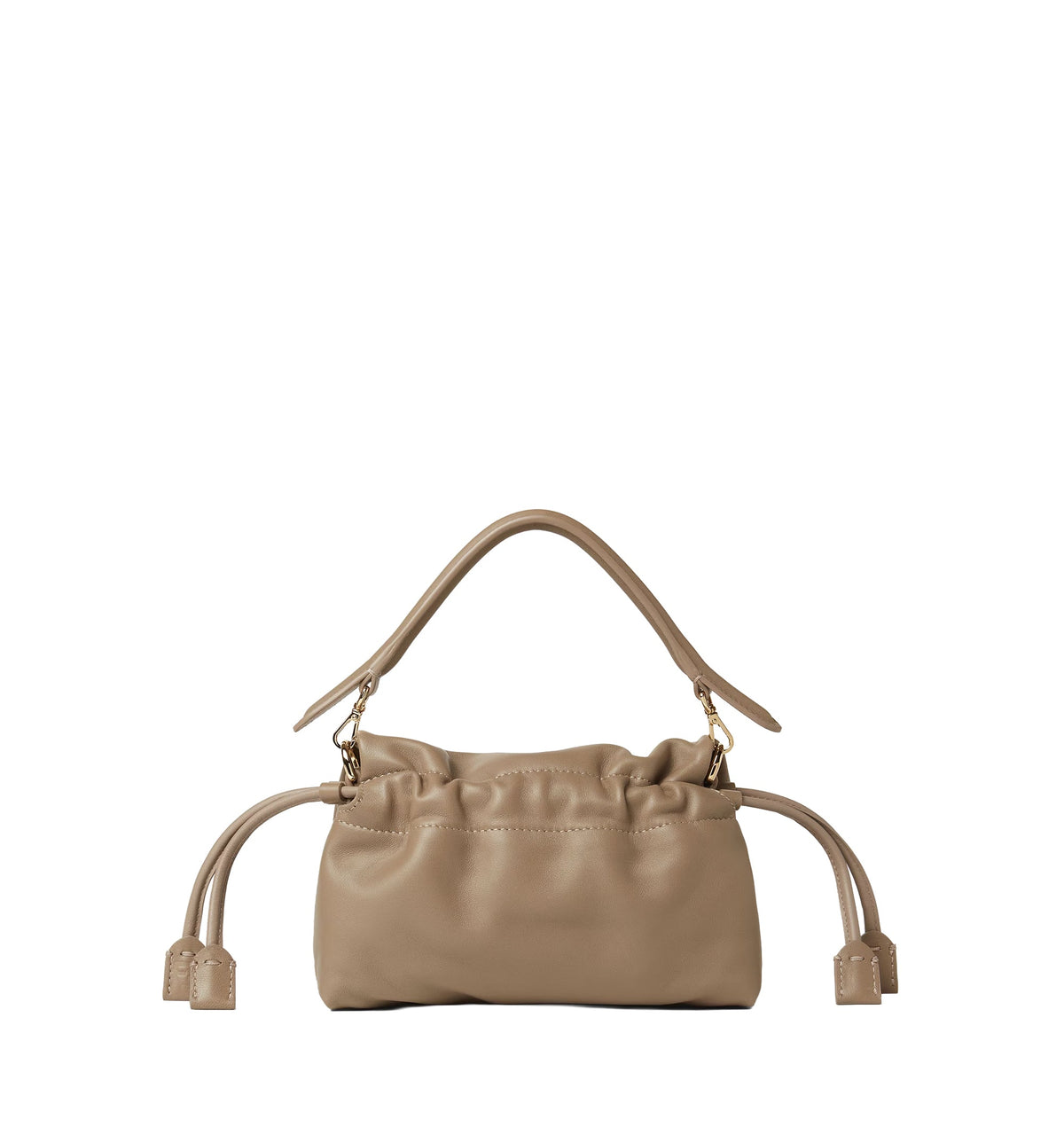 Baguette Soft Small Dove Gray Nappa Leather Mini Bag