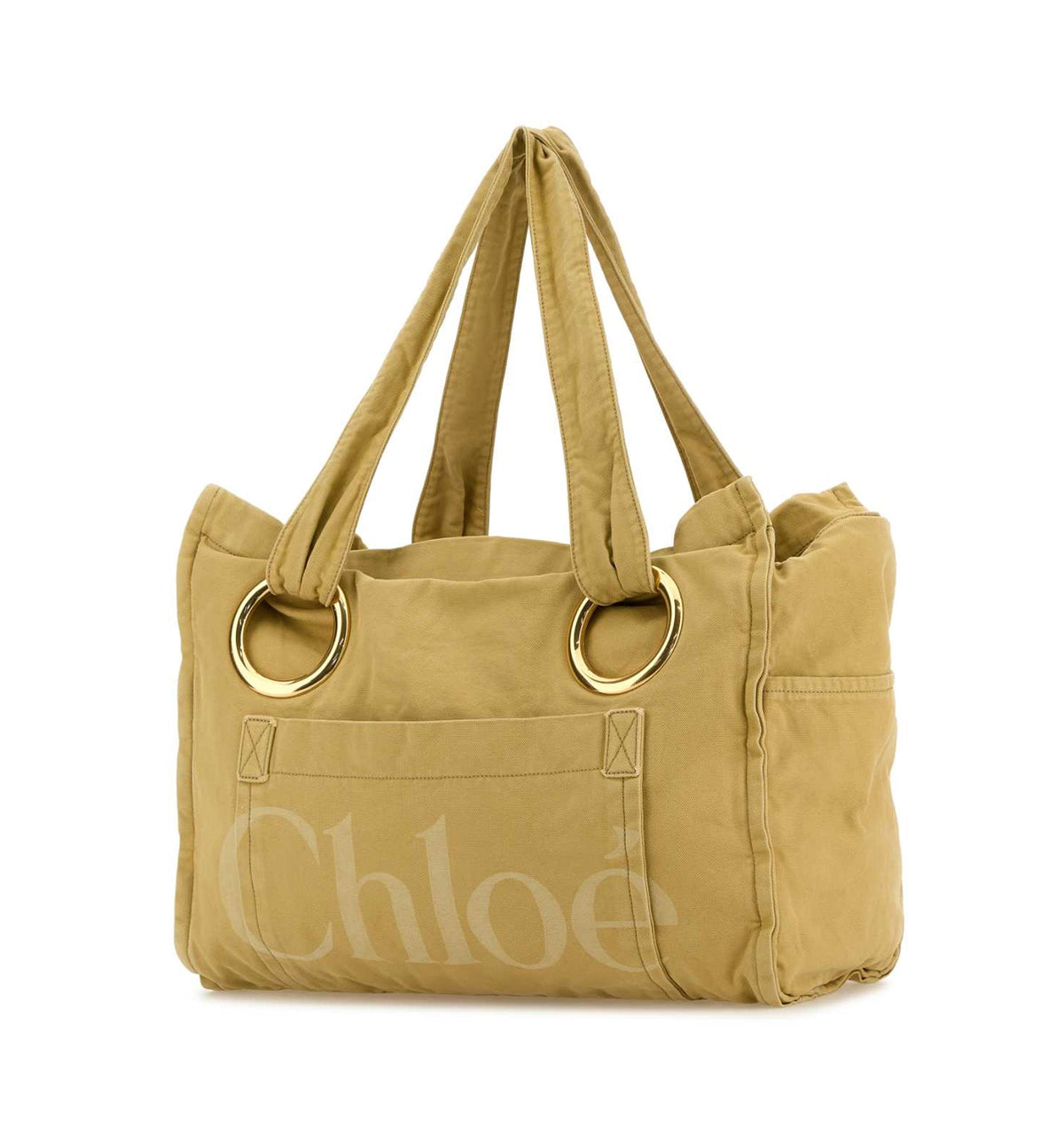 Large Chloé Plage Tote Bag In Cotton