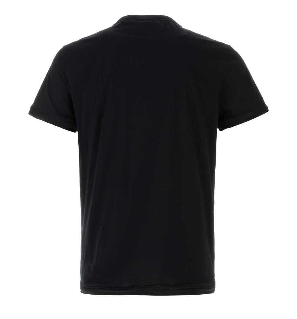 Cotton T-Shirt With Fabric Triangle