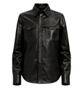 Semi Shiny Leather Shirt