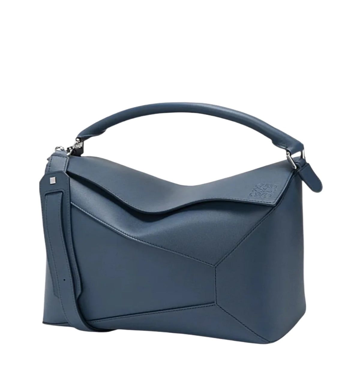Large Puzzle Edge Bag in Classic Calfskin