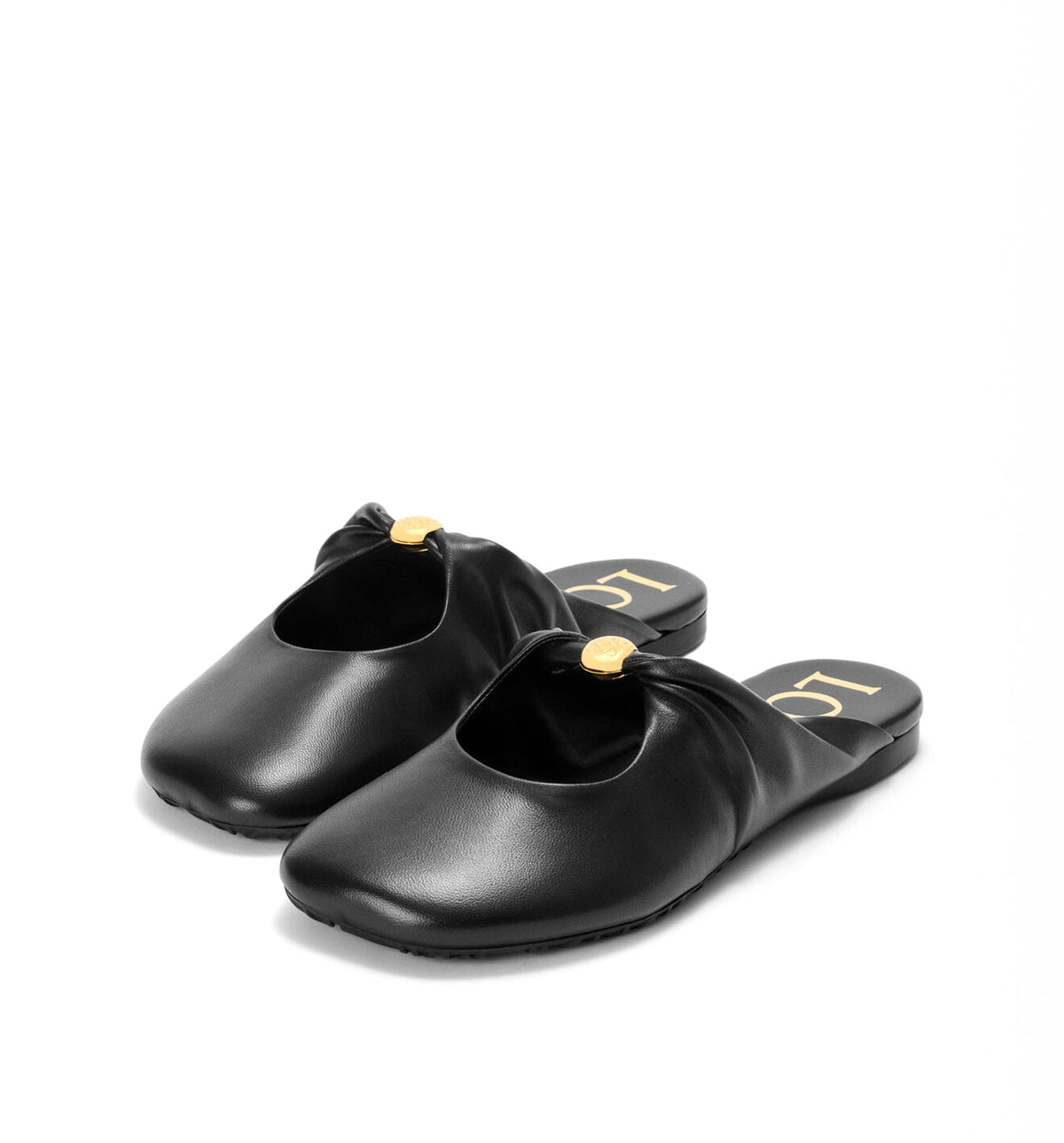 Pebble Soft low leather sandals