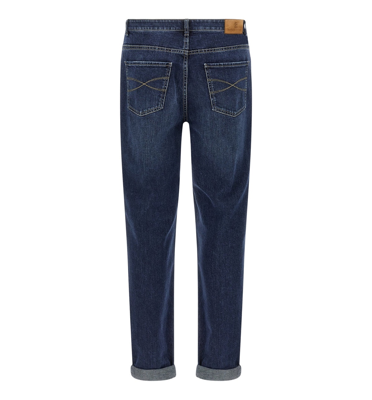 Logo Embroidery Stretch Jeans