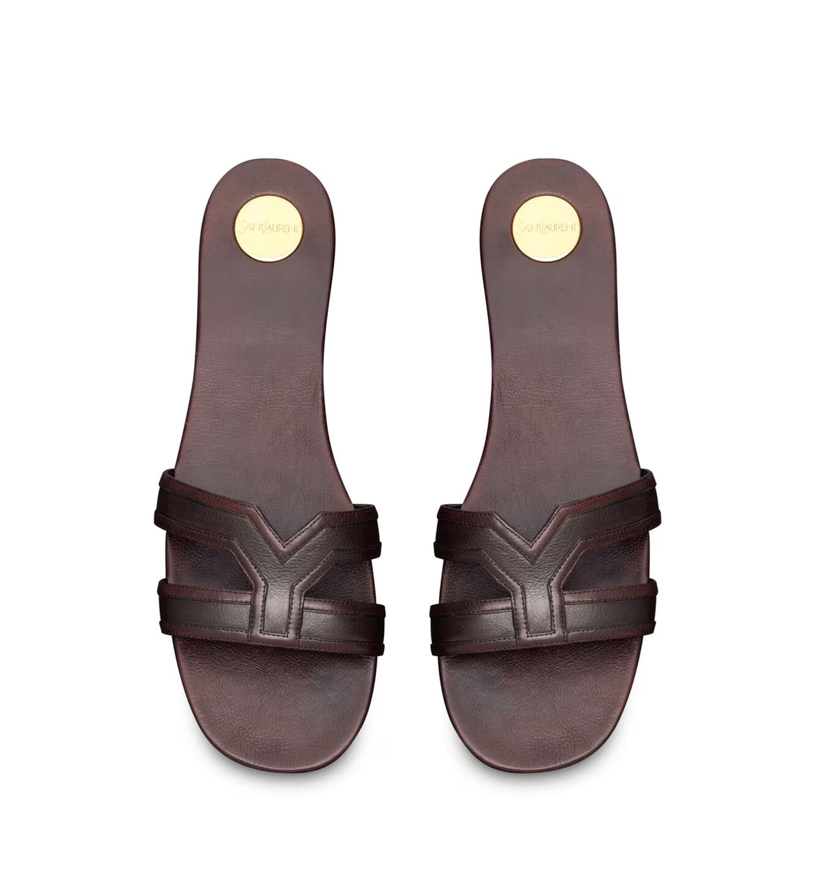 Mabrouka Slides In Smooth Leather