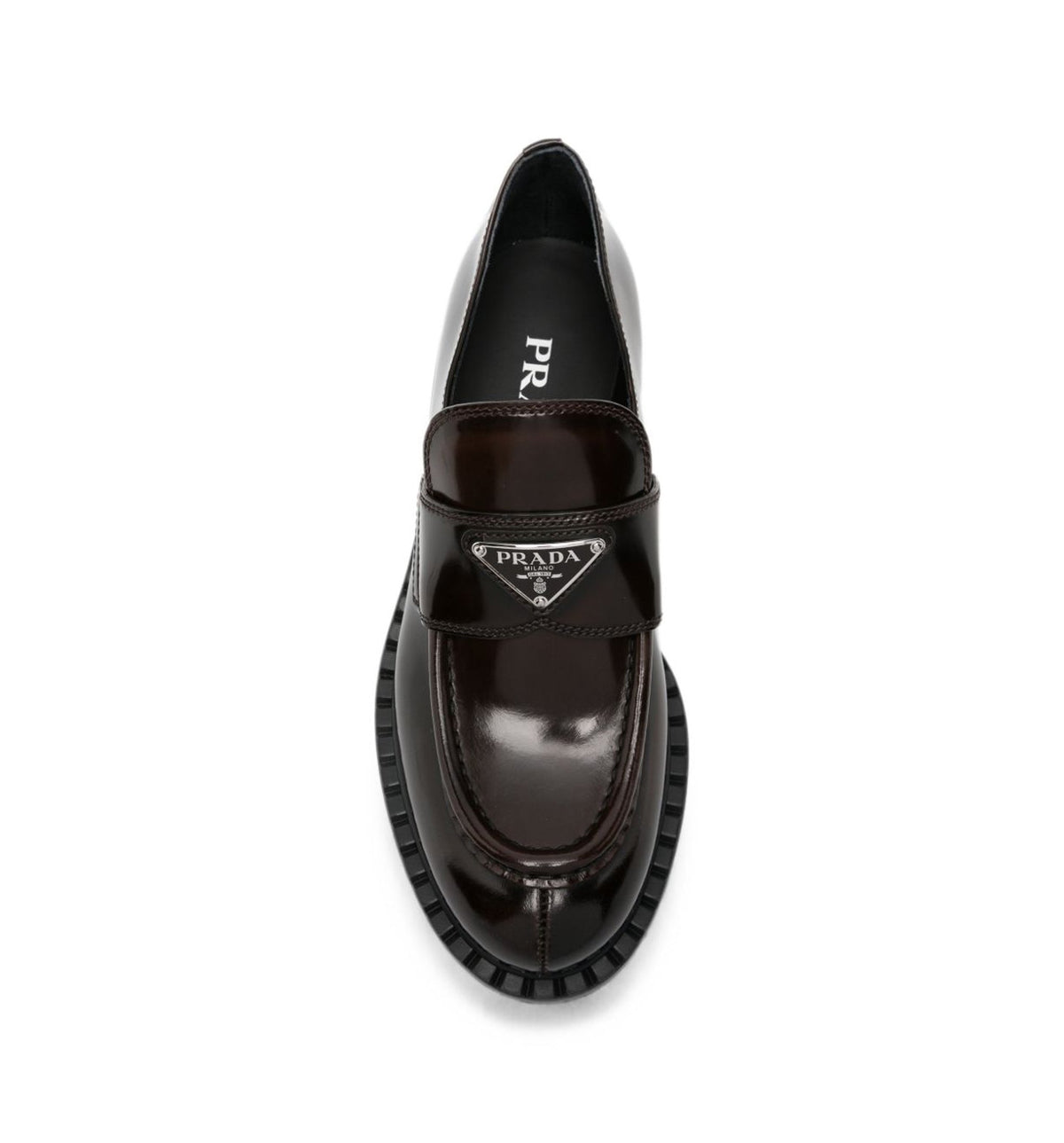 Chocolate Brushed Leather Loafers