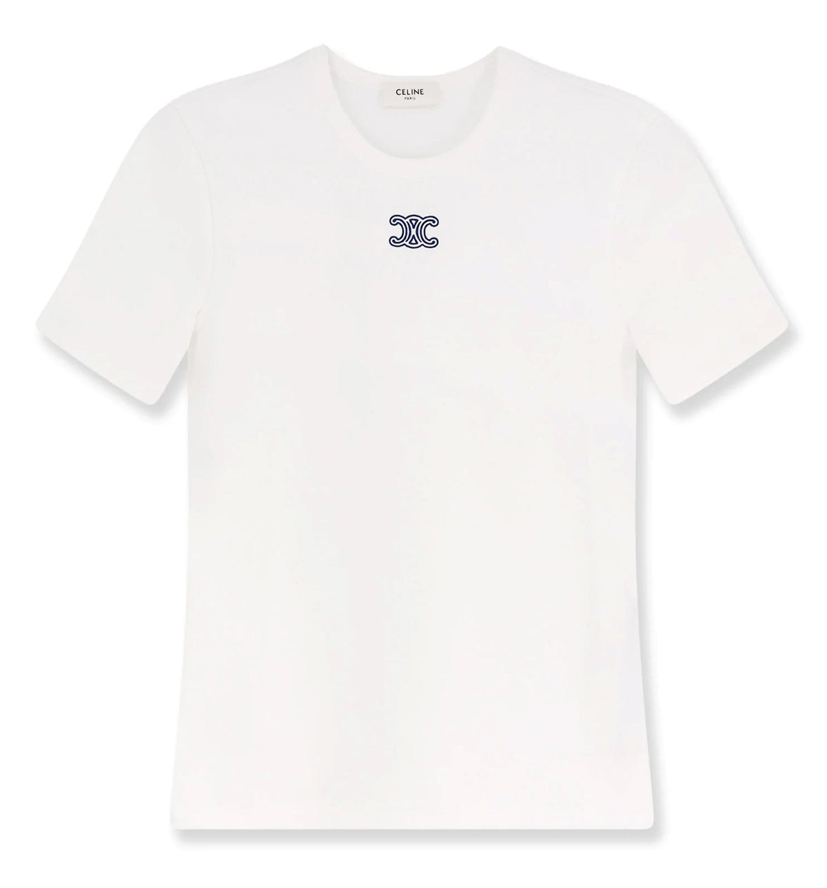 Triomphe Logo Embroidery Cotton T-Shirt