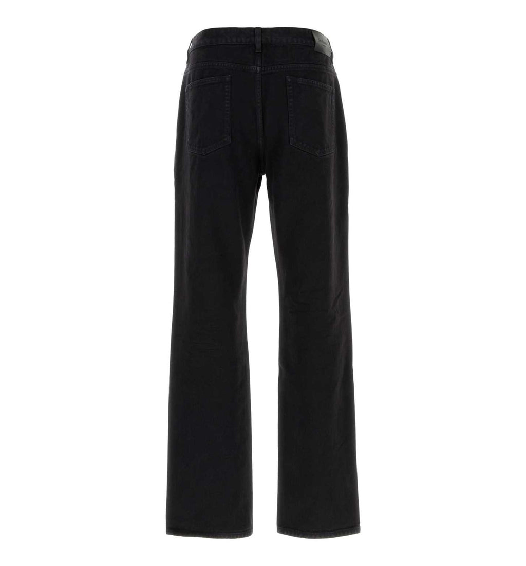 Straight-Leg Denim Jeans