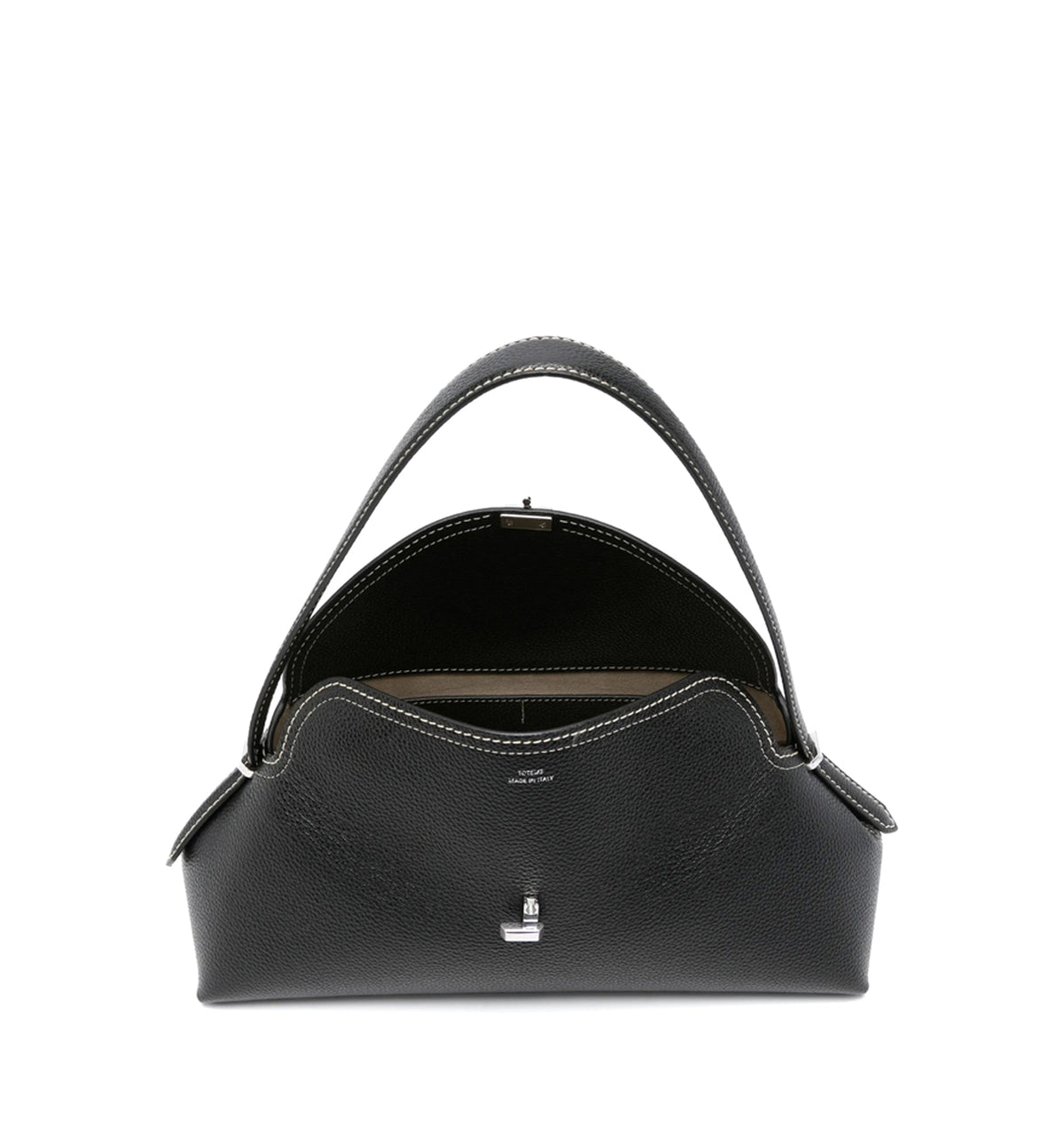 T-Lock Grained-Leather Shoulder Bag