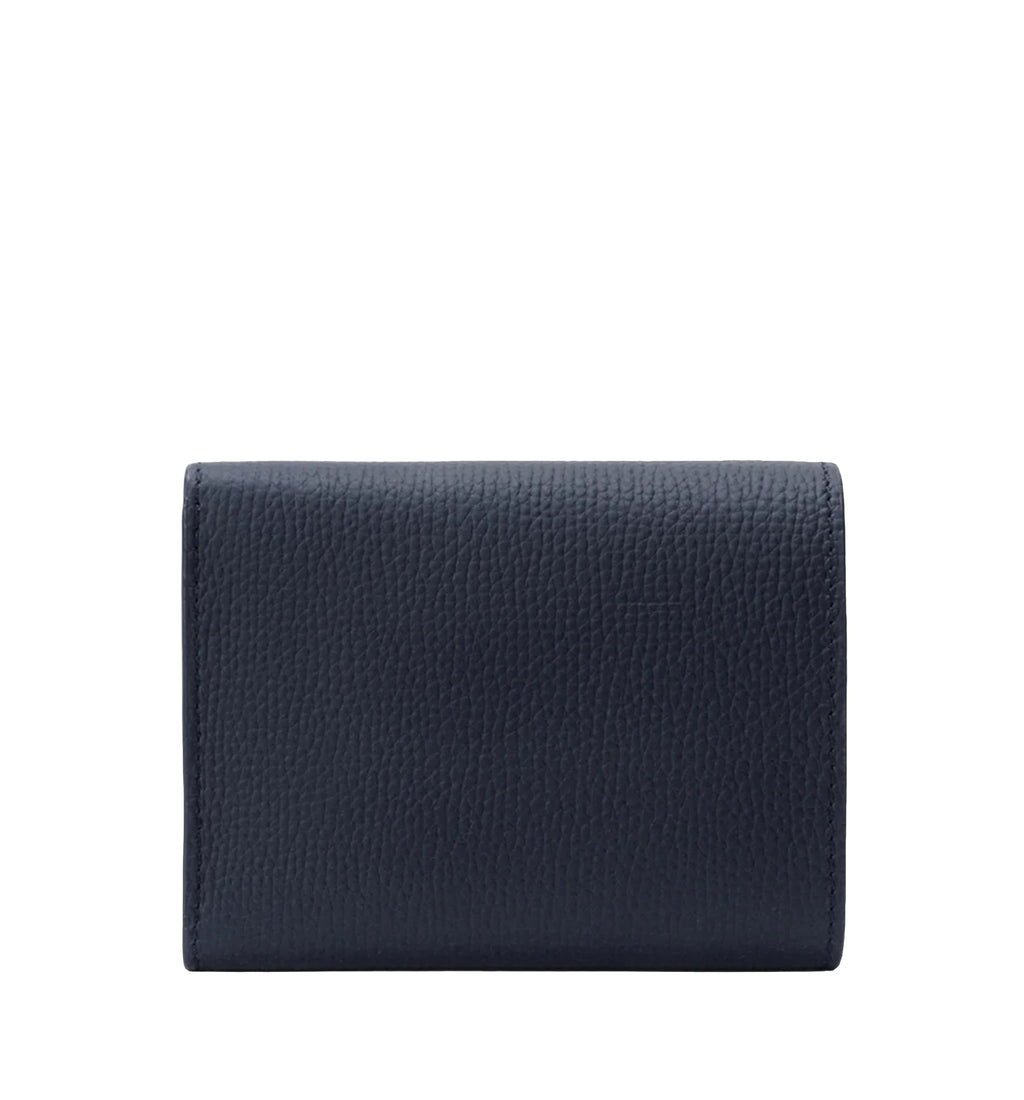Anagram Trifold Wallet In Pebble Grained Calfskin
