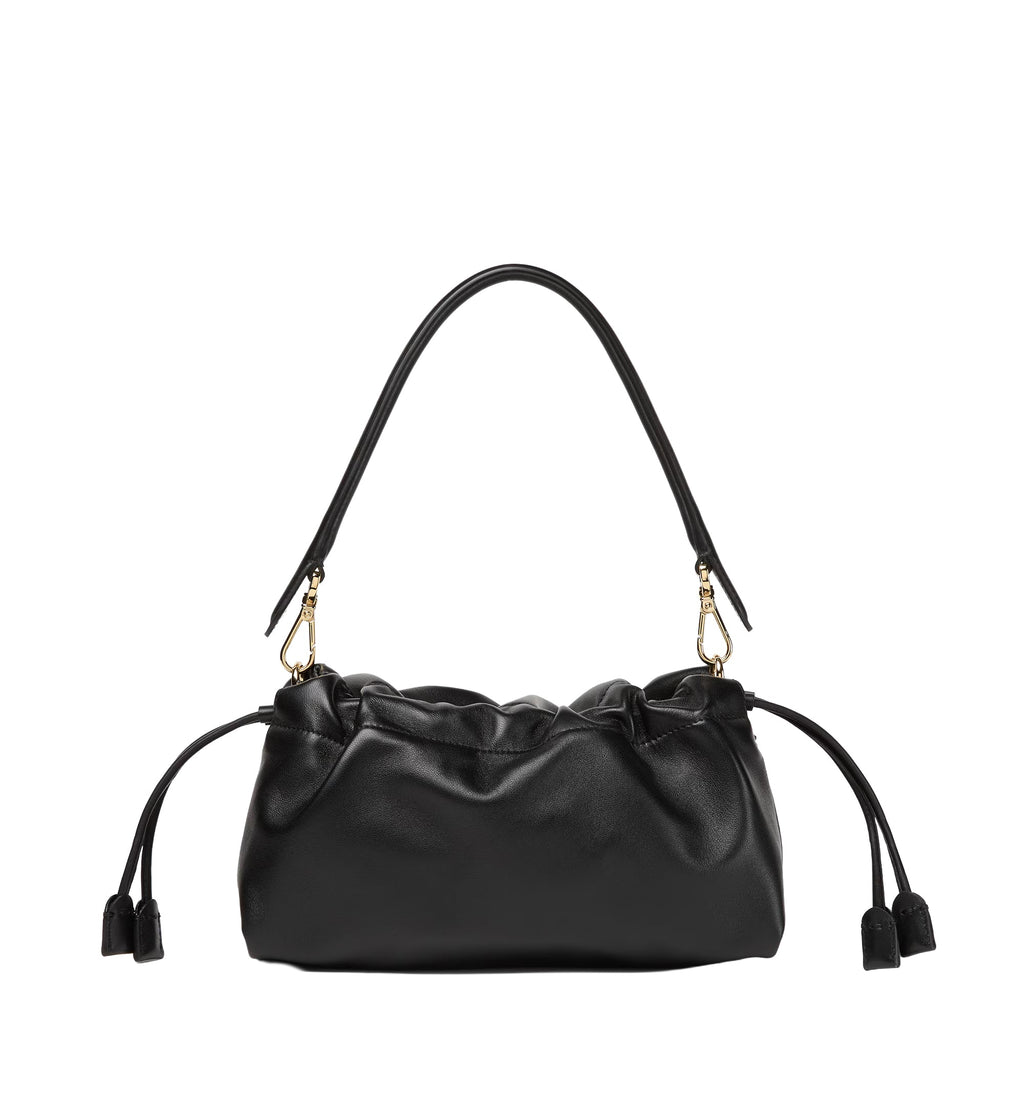 Baguette Soft Medium Black Nappa Leather Bag