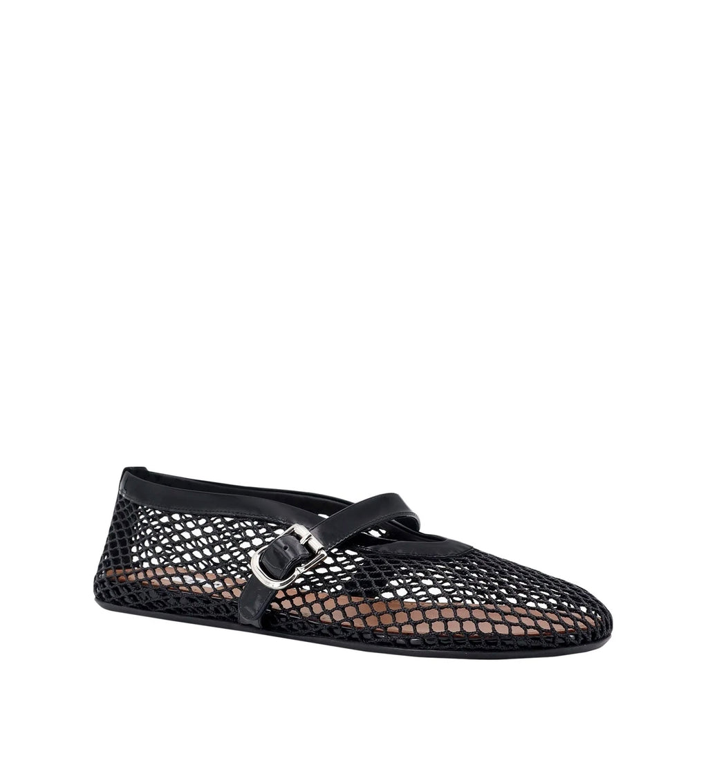 Ballet Flats In Fishnet