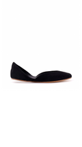 Gemma Ballet Slipper in Suede - Black