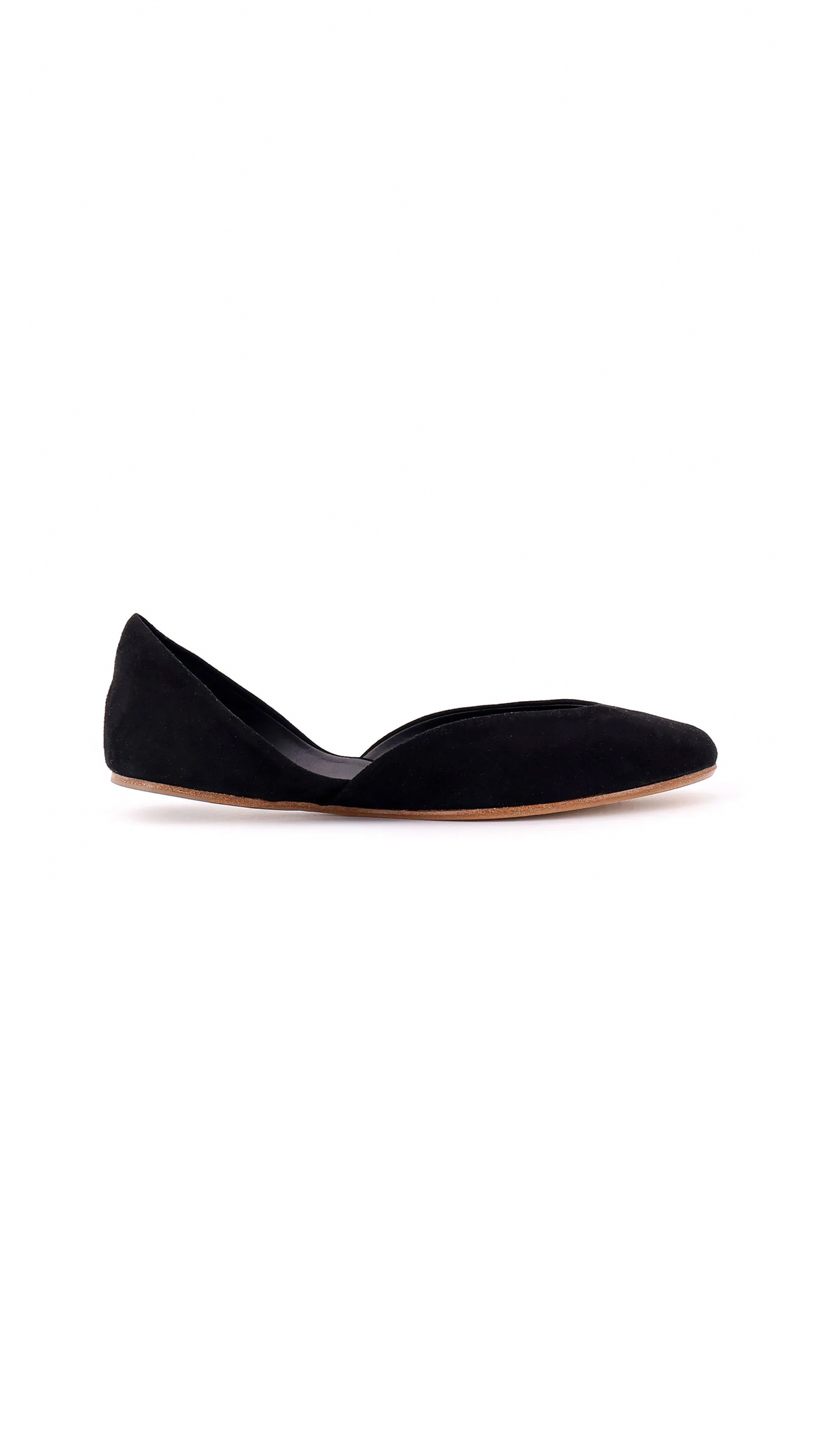 Gemma Ballet Slipper in Suede - Black
