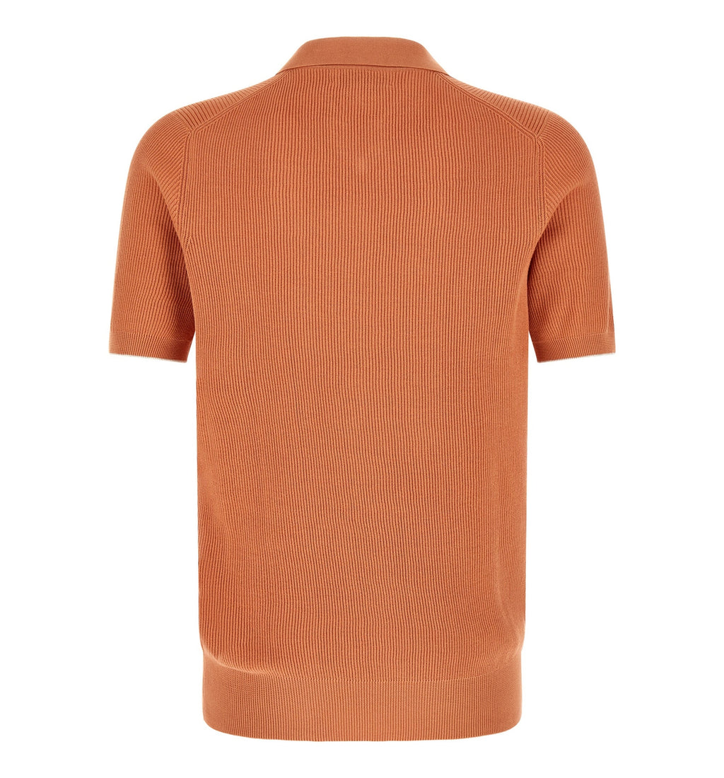 Cotton English Rib Knit Polo