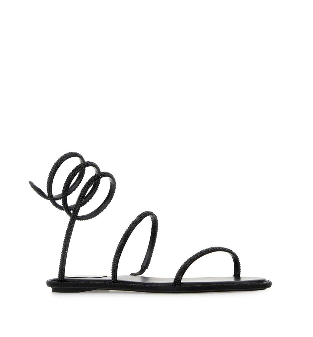 Embellished Satin Cleo Sandals