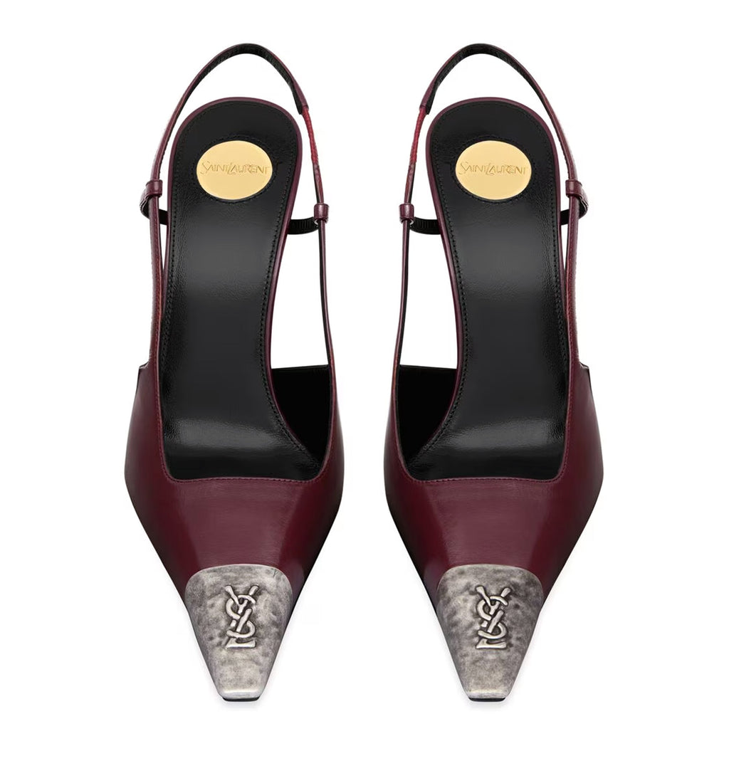 Jeanne Slingback Pumps In Smooth Leather