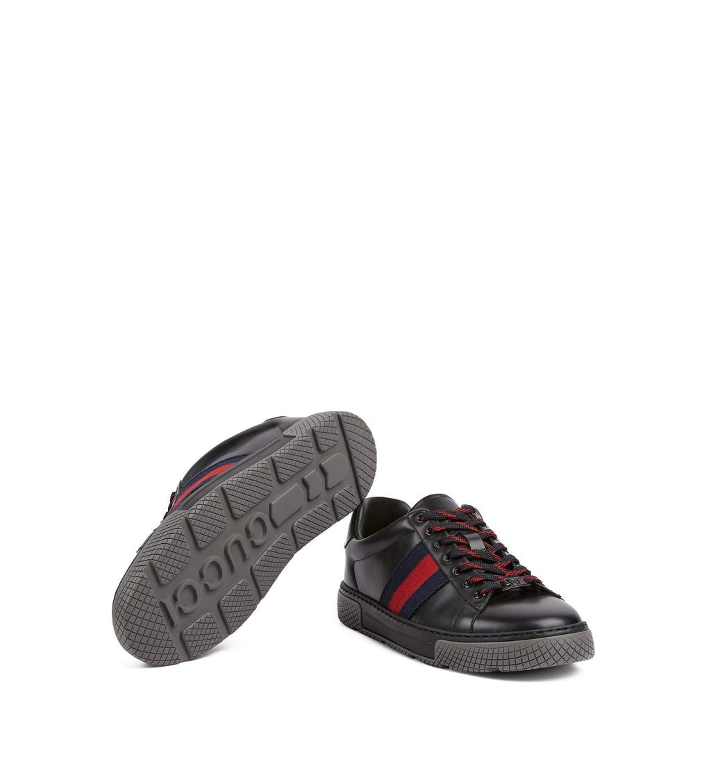 Men's Gucci Ace Sneaker With Web