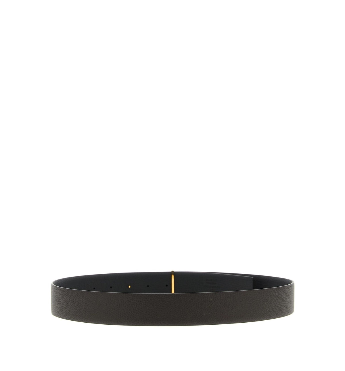 Grain Leather Slim T Reversible Belt