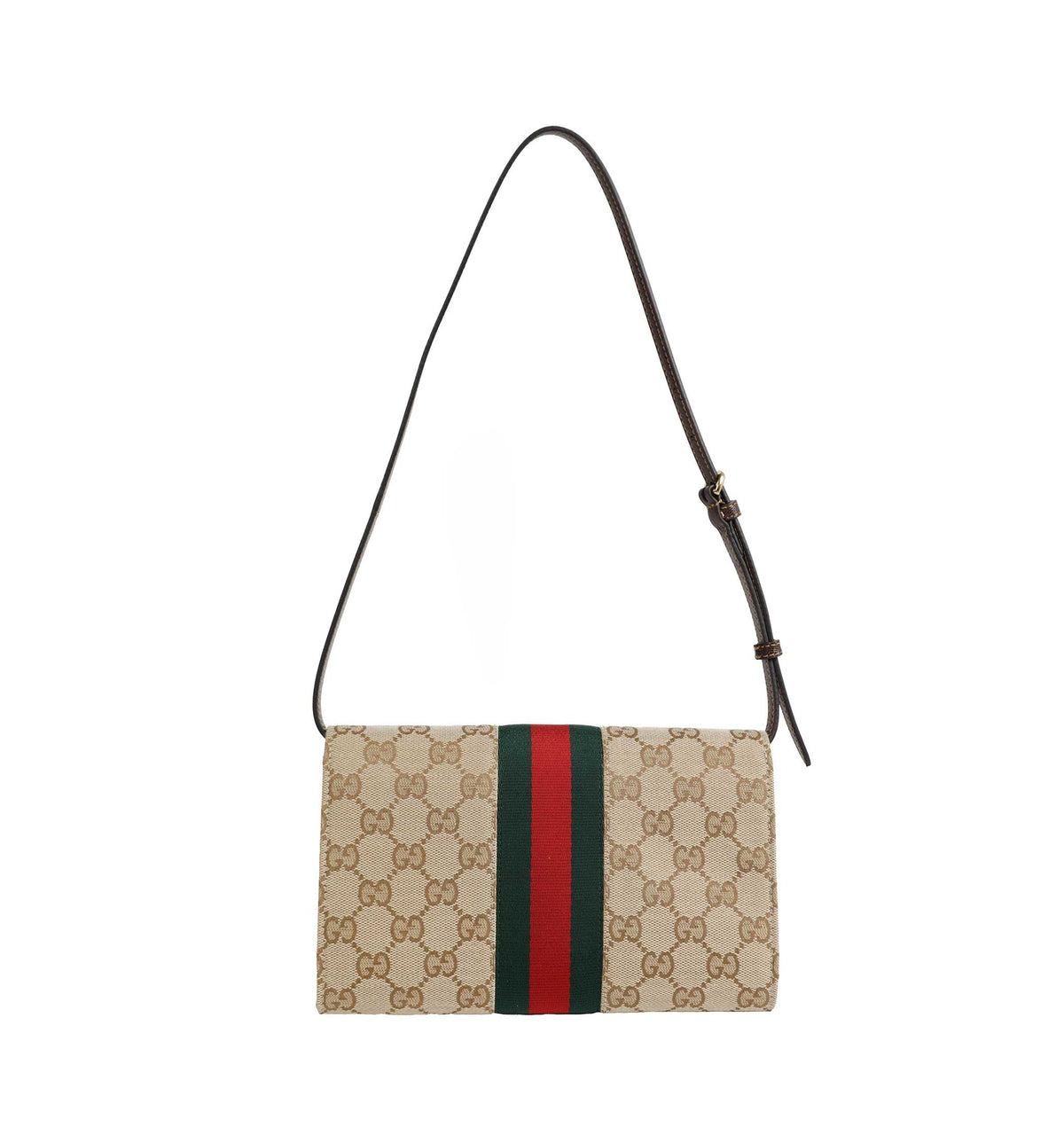 Gucci Horsebit Web Wallet with Strap