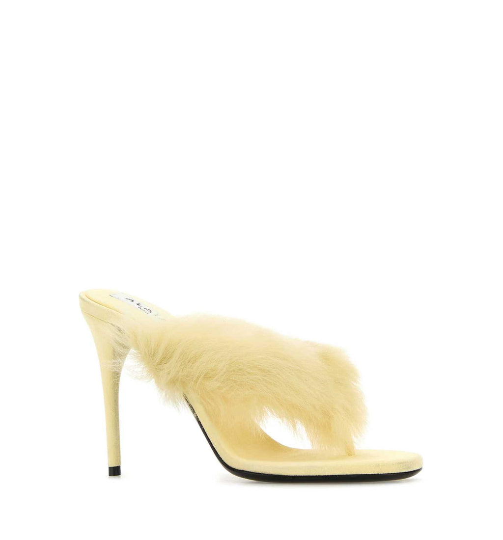 Heel Thong Mules In Lambskin