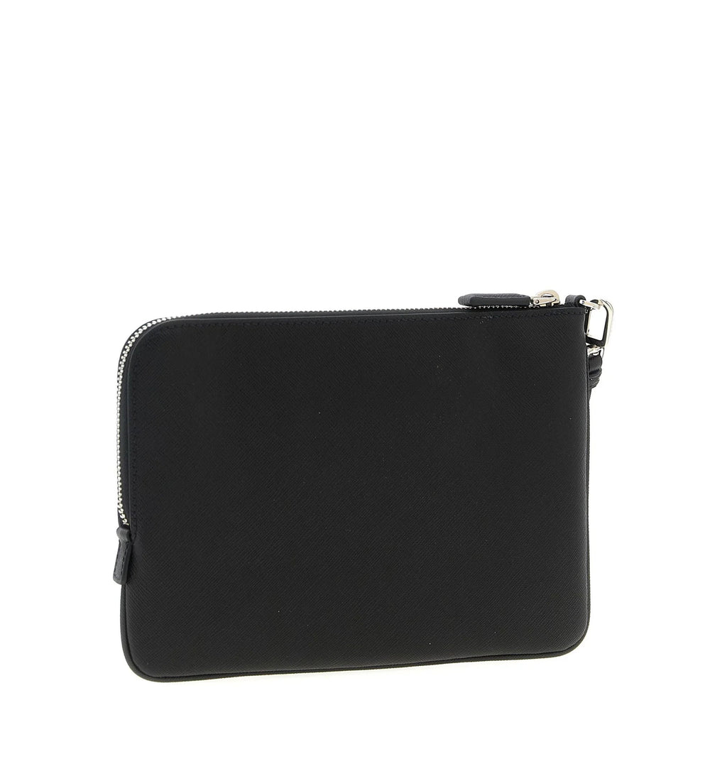 Saffiano Leather Clutch