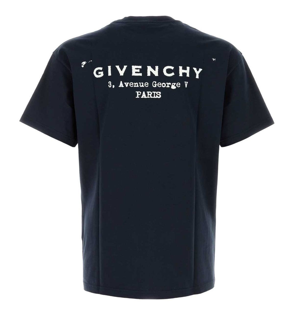 T-Shirt In Cotton With Givenchy Stamp Print
