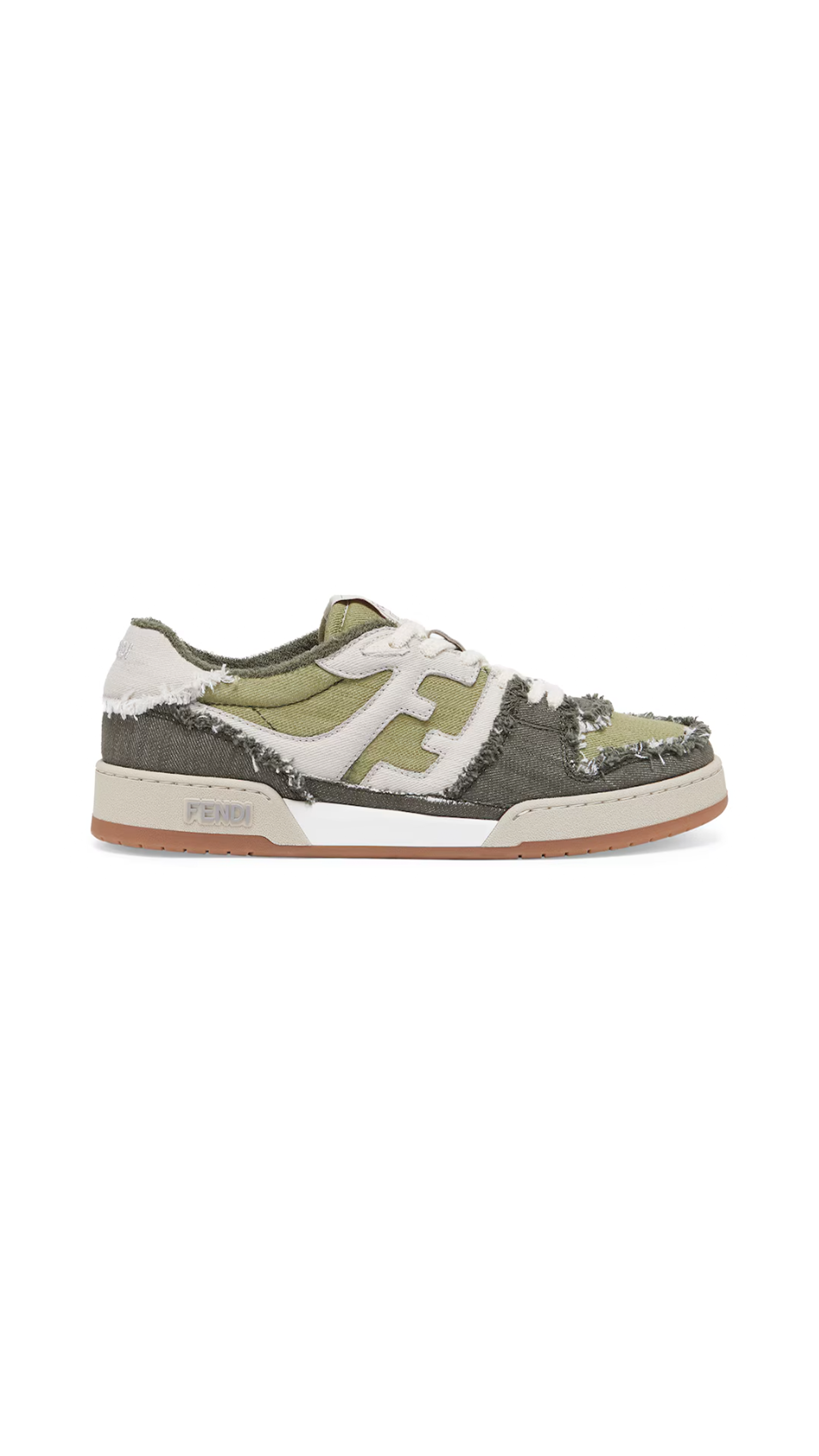 Fendi Match Denim Sneakers - Green