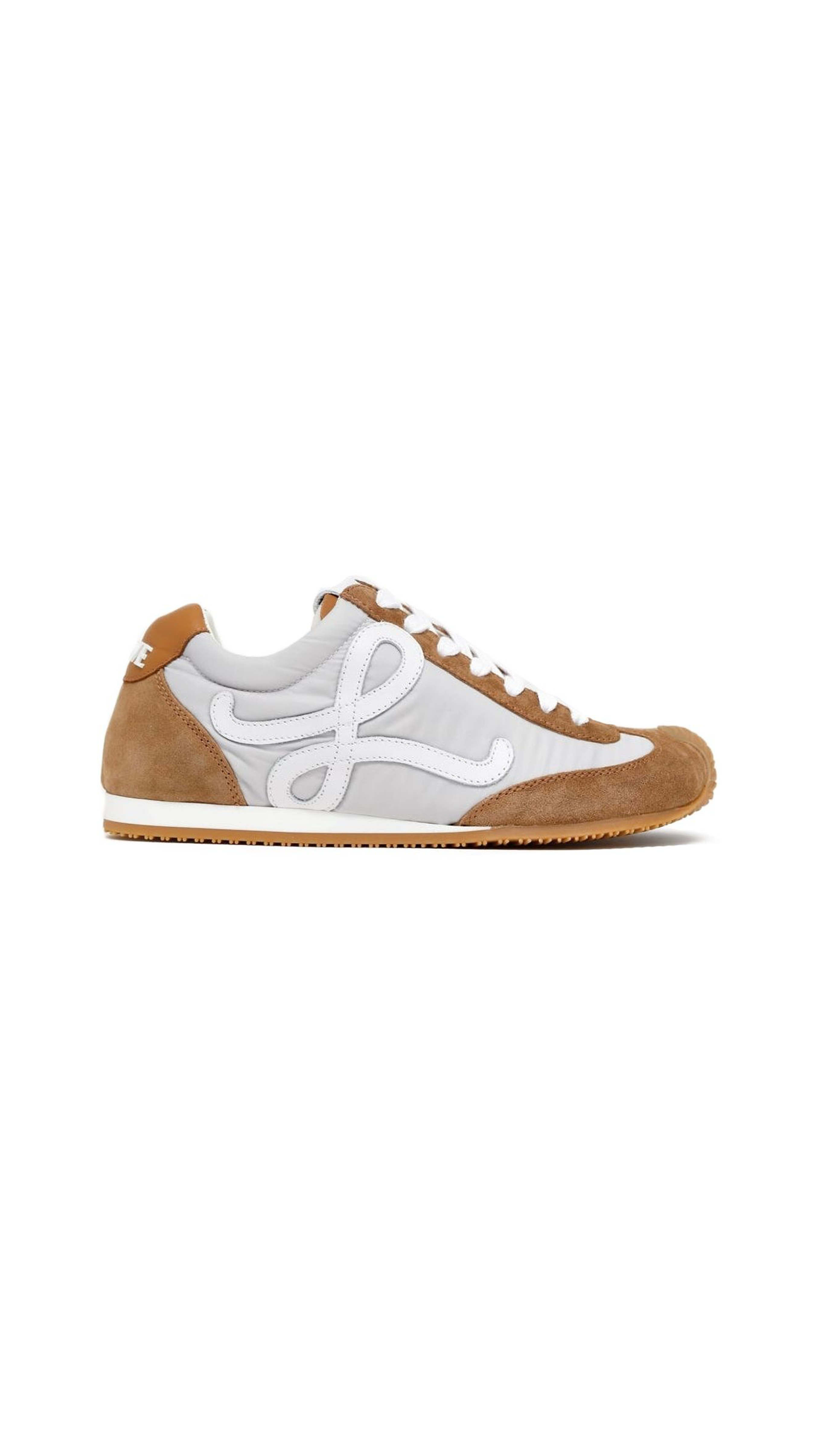 Ballet Runner 2.0 in Nylon and Calfskin -