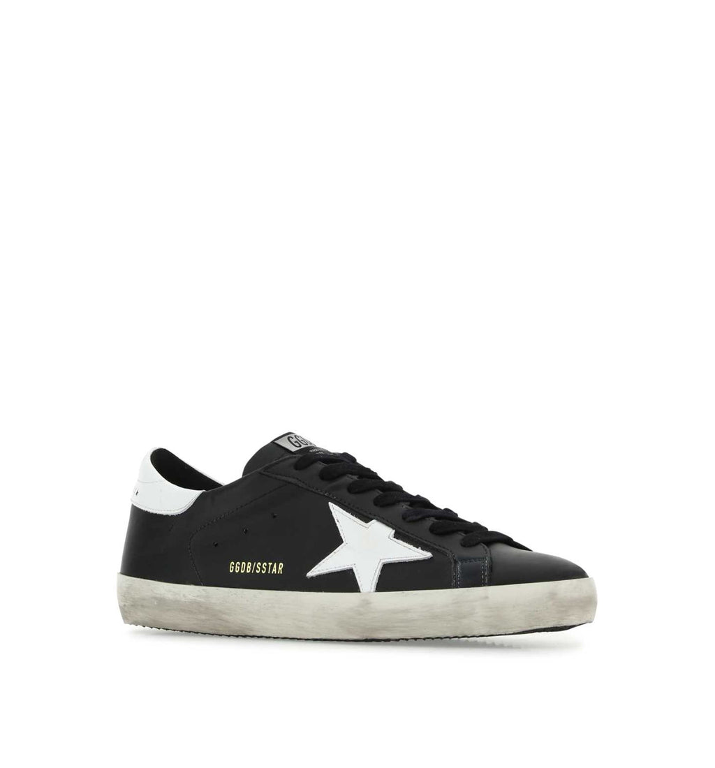 Super-Star Black Leather Sneakers