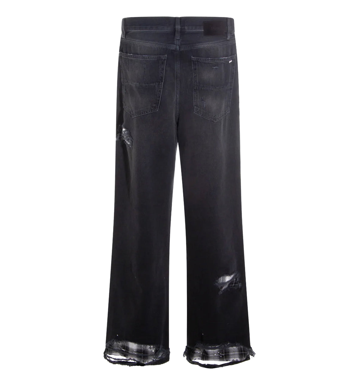 Flannel Repair Baggy Jeans