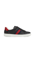 Ace Sneakers with Web - Black