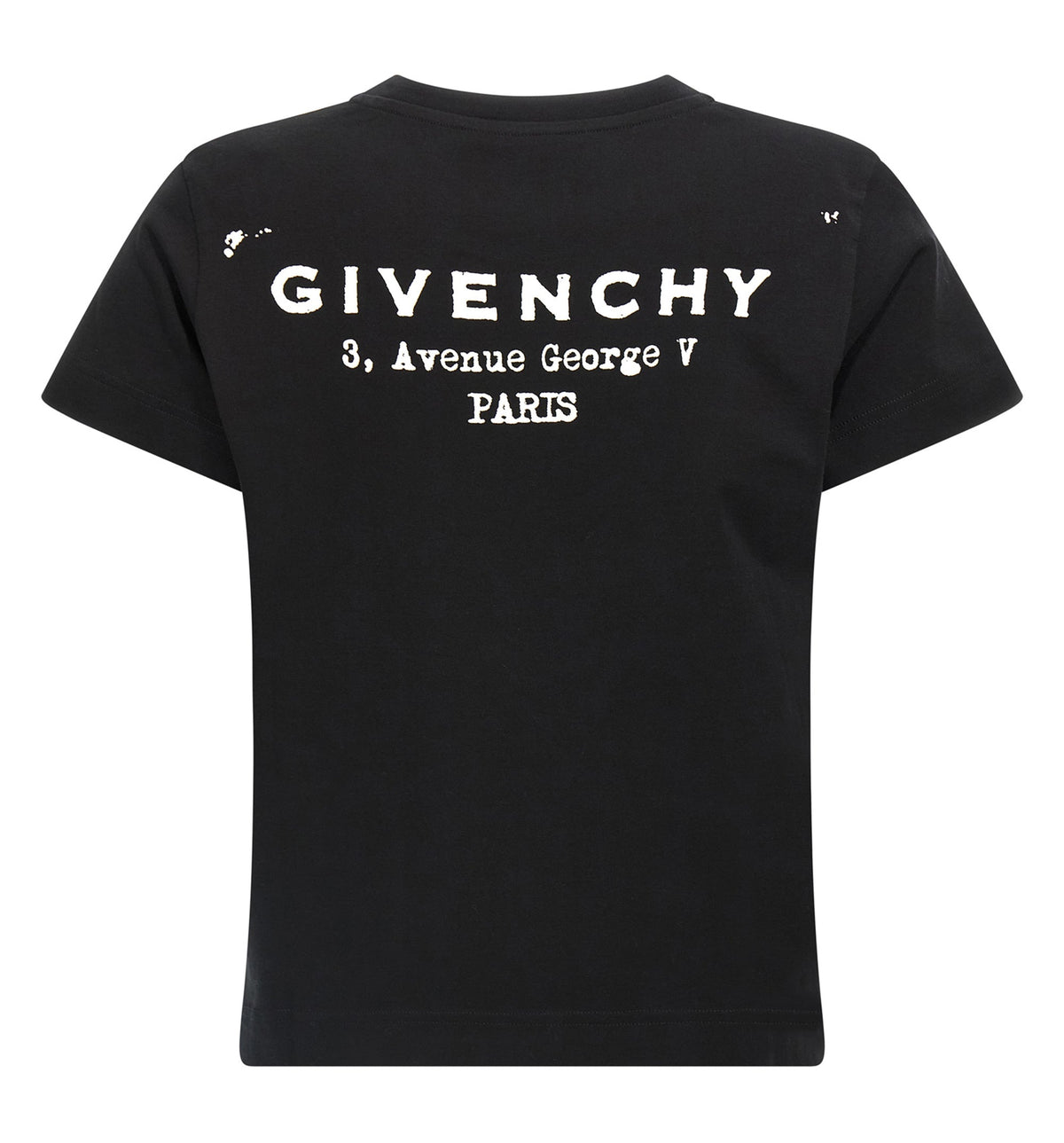 T-Shirt In Cotton With Givenchy Stamp Print