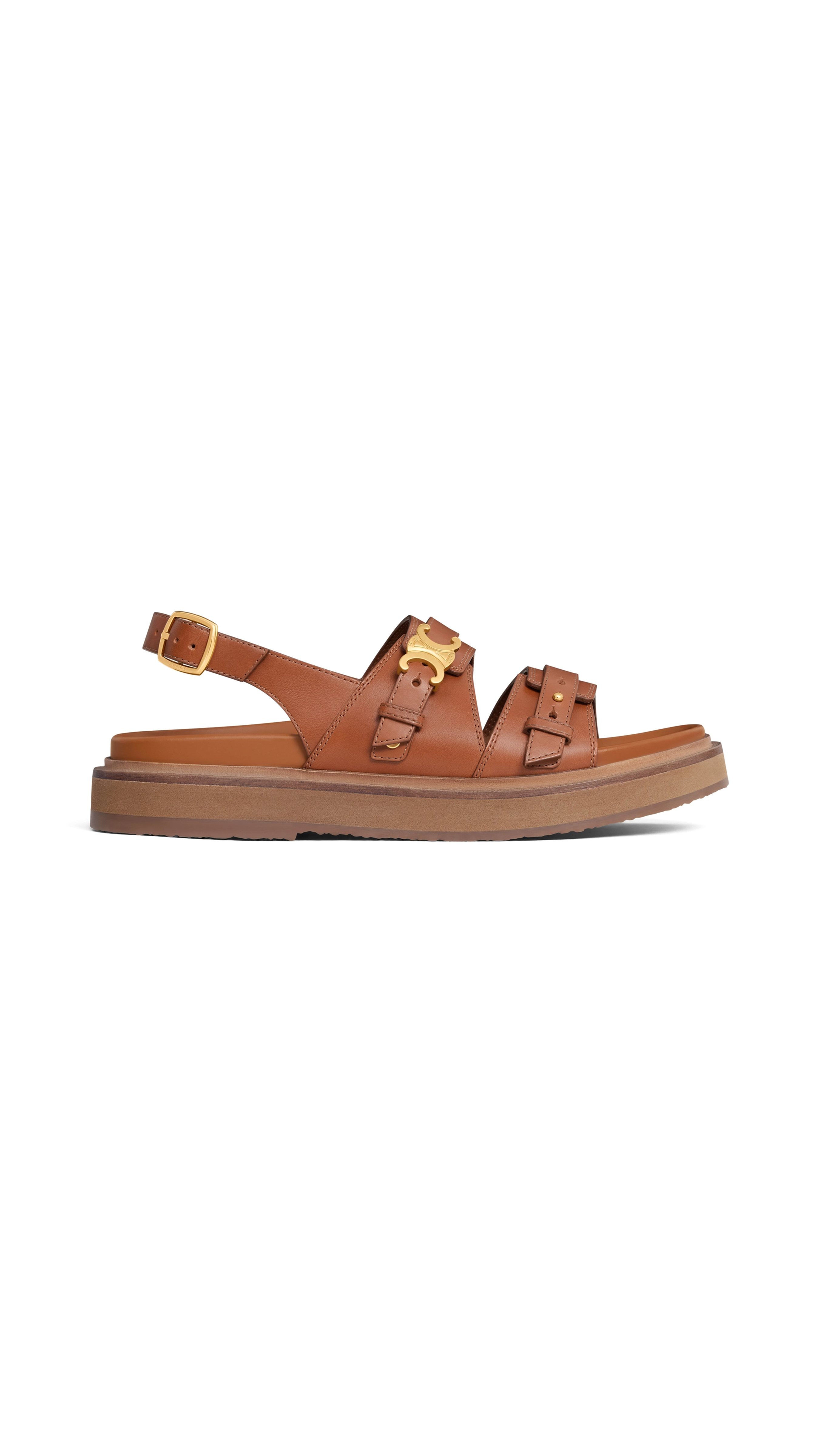 Tippi Triomphe Sandal in Calfskin - Tan