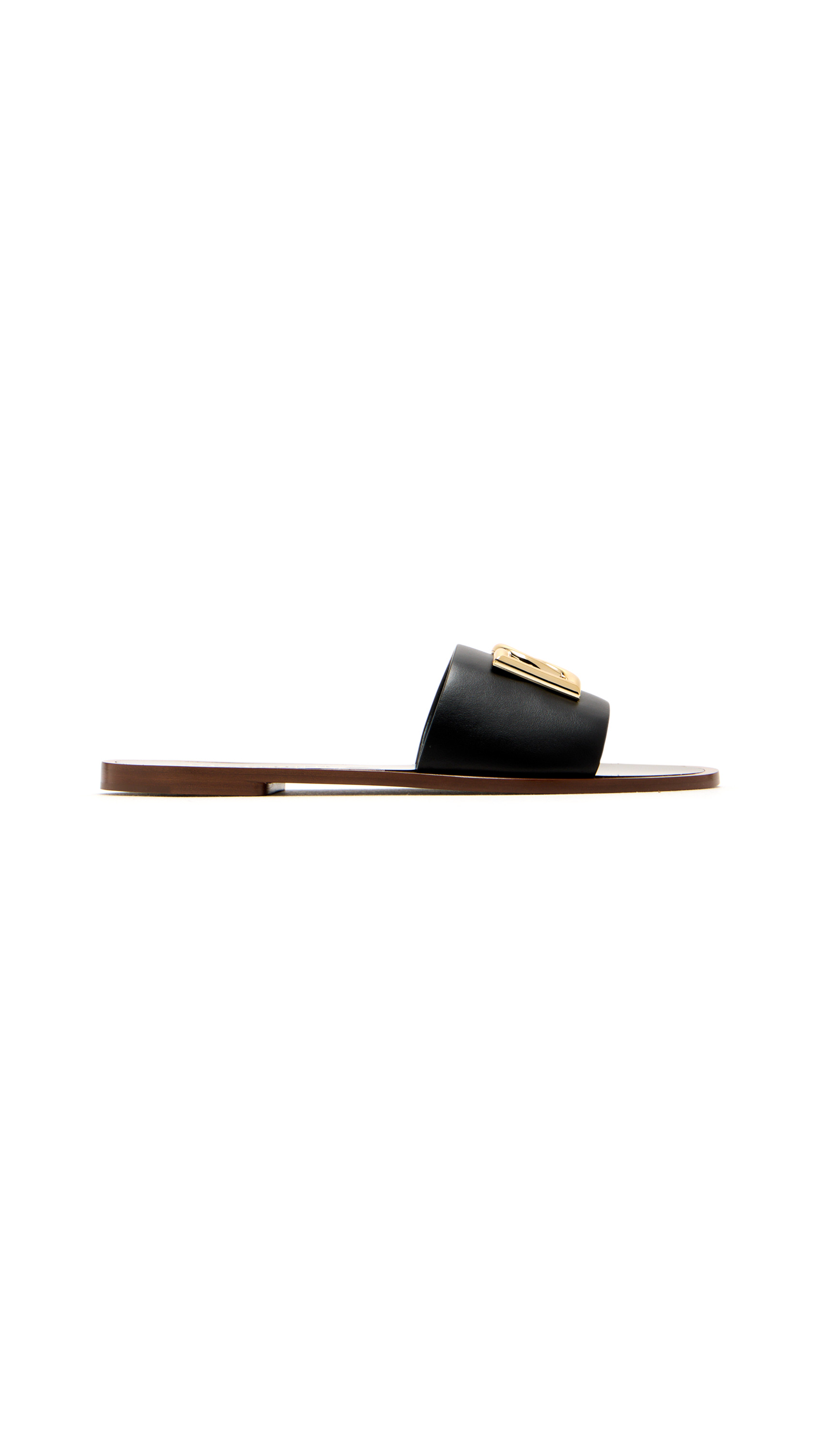 D&G Calfskin Sliders - Black