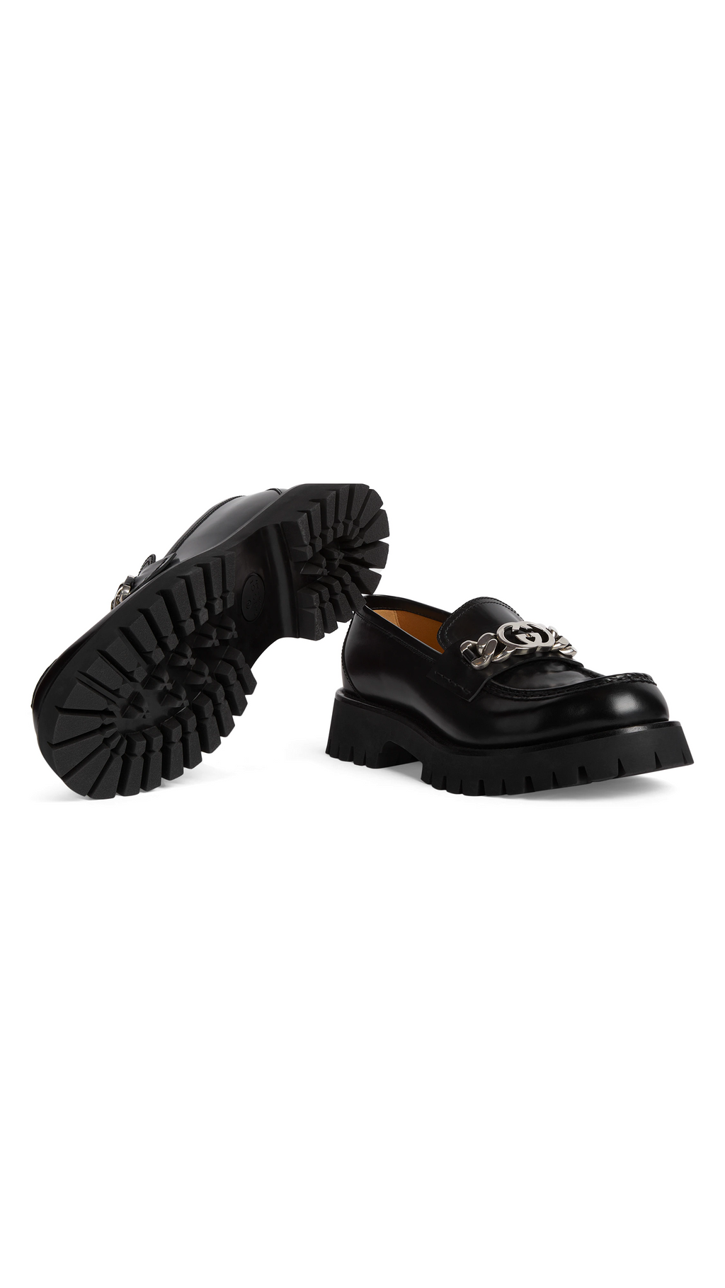 Men's Loafer with Interlocking G - Black