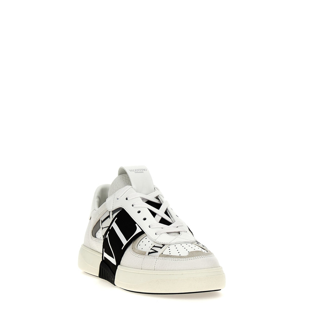 Low-Top Calfskin VL7N Sneaker with Bands