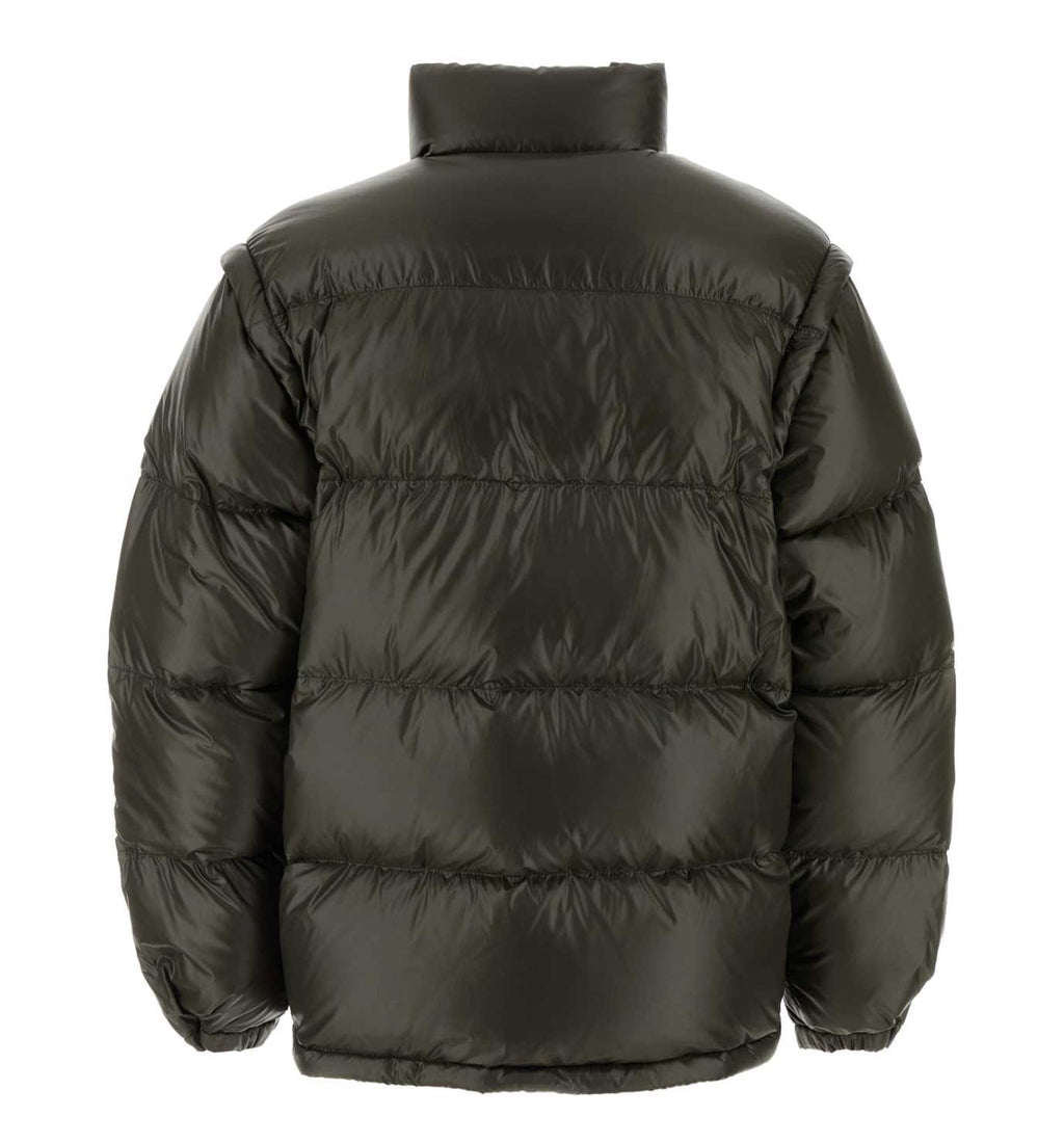 Logo Plaque High Neck Puffer Jacket