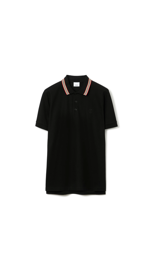 Cotton Polo Shirt - Black
