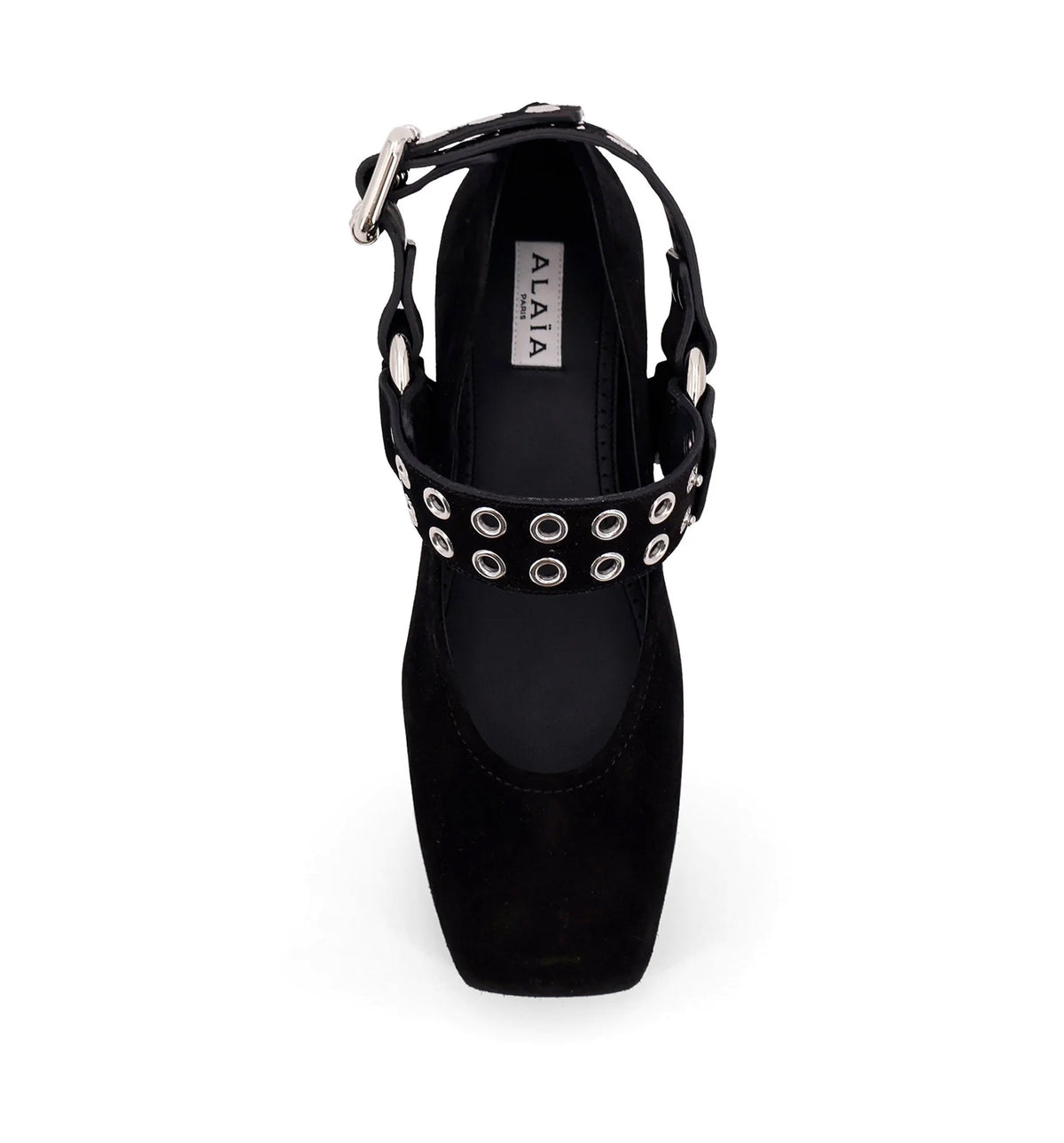 Suede Biker Ballet Flats
