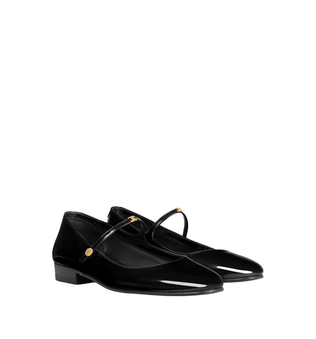 City Ballerina In Glossy Calfskin