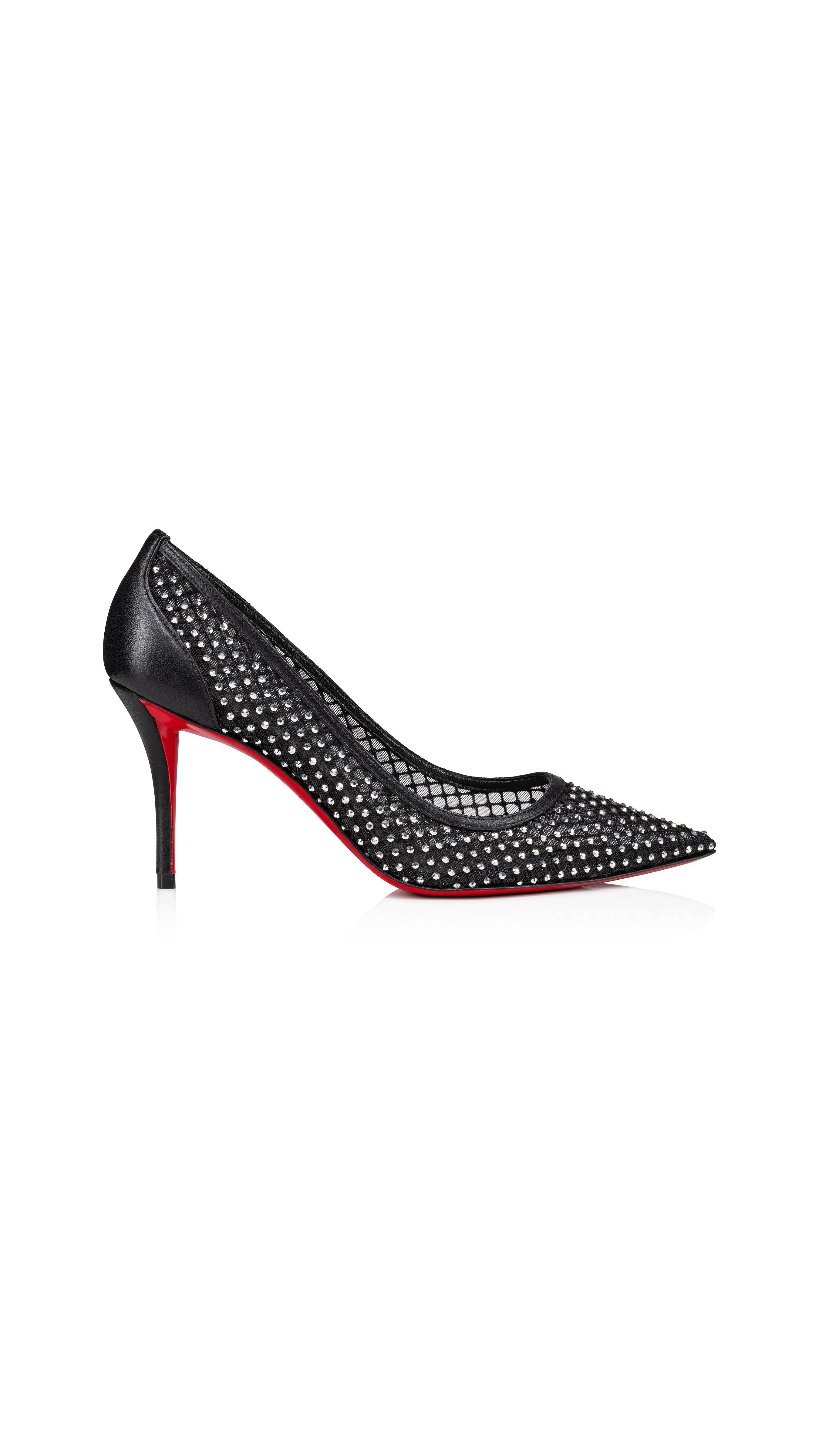 Apostropha Mesh Strass Pumps - Black