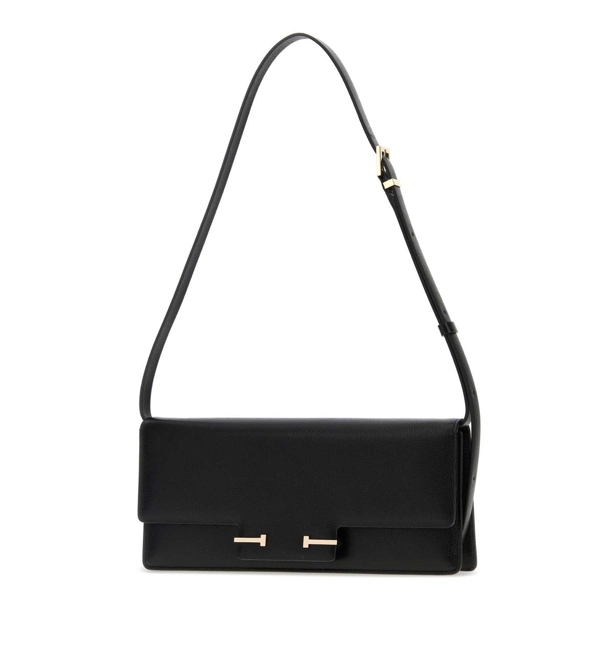 Supple Grain Leather Aube E/W Shoulder Bag