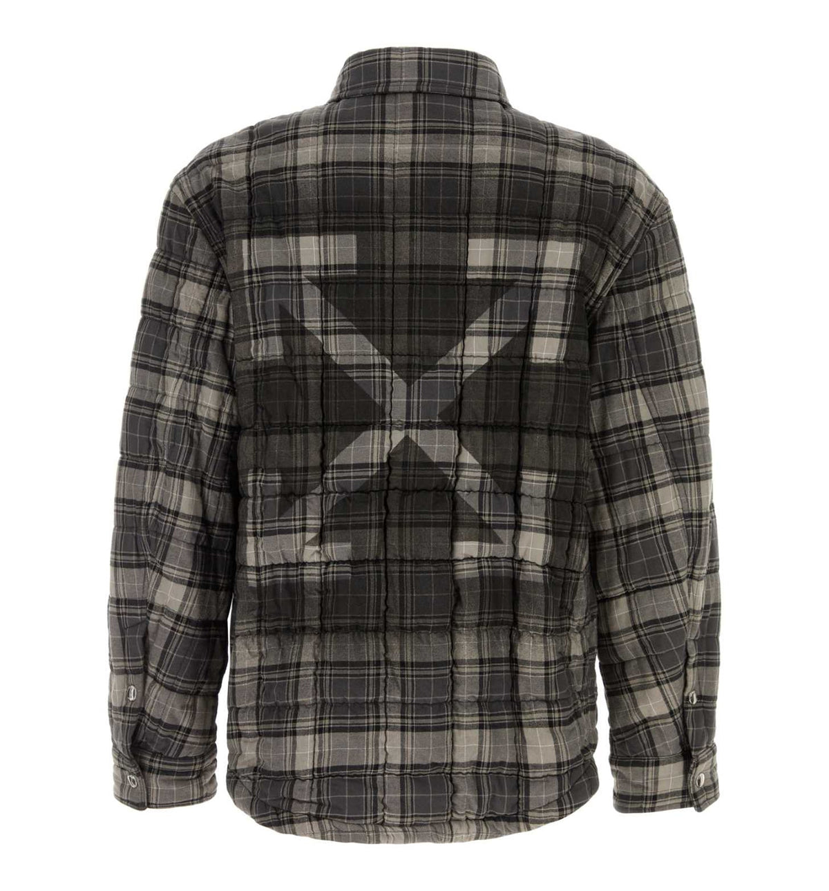 Spray Arrow Check Padded Overshirt