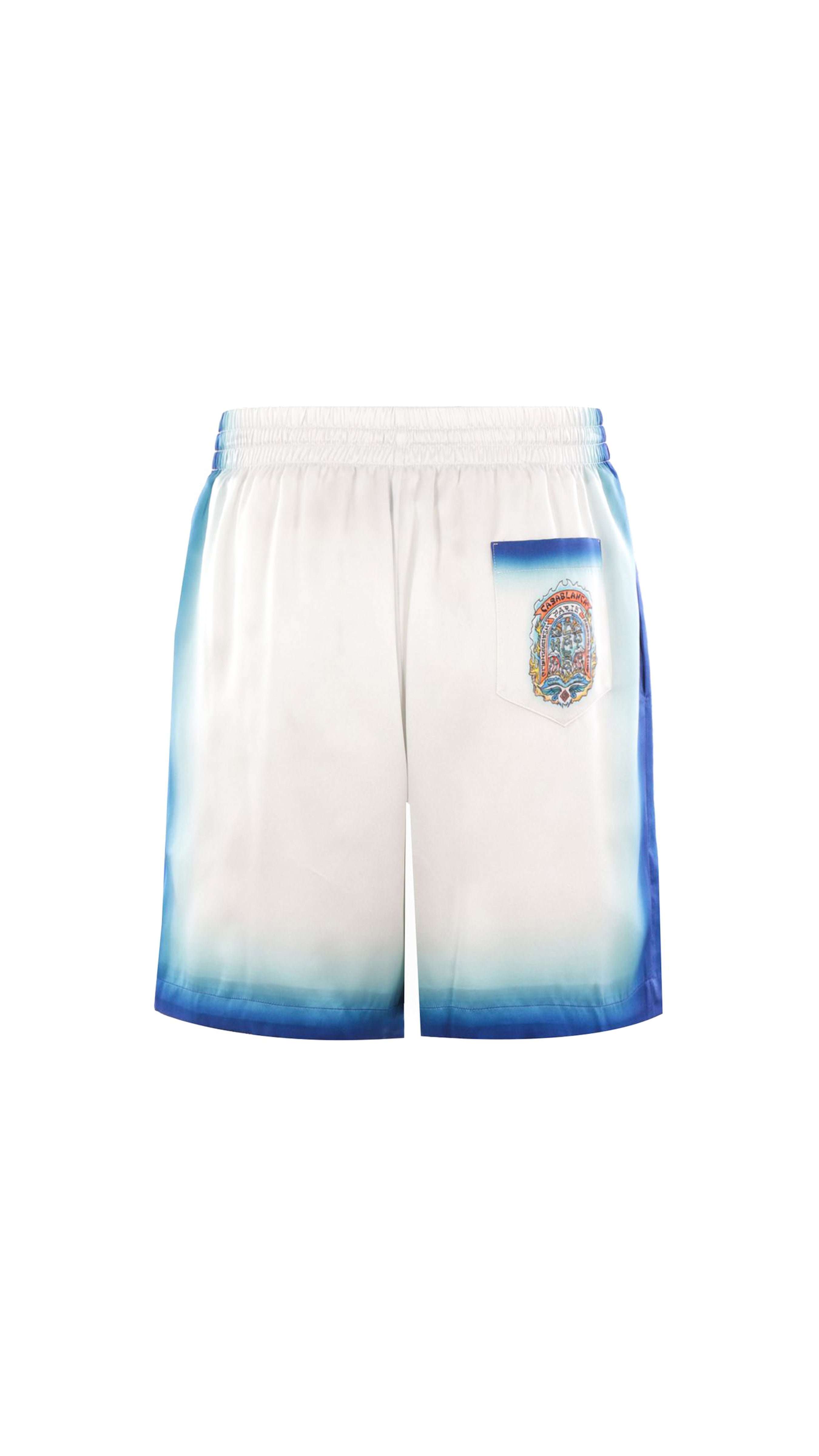 Casa Way Skate Silk Shorts - White