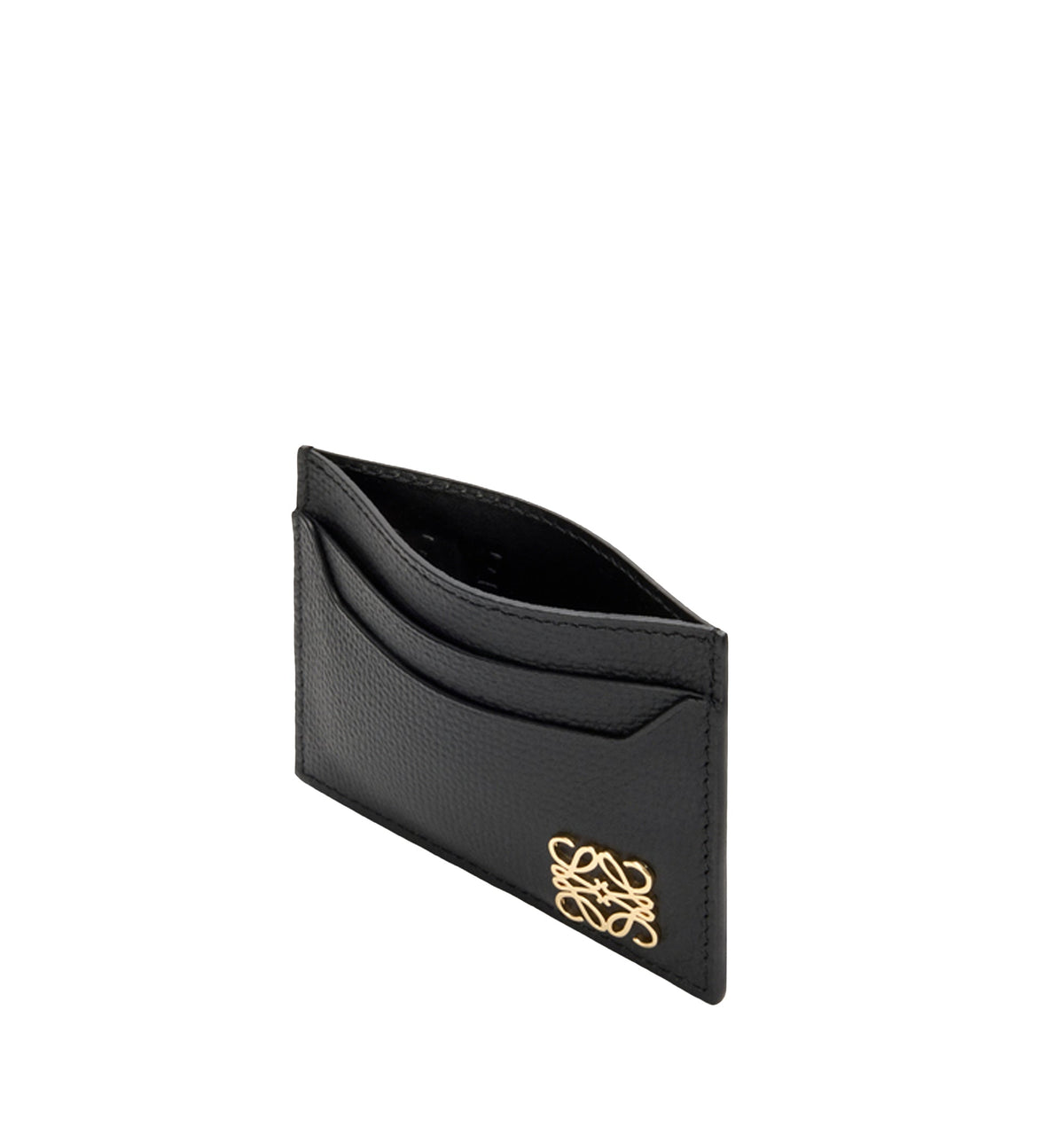 Anagram Plain Cardholder in Pebble Grained Calfskin