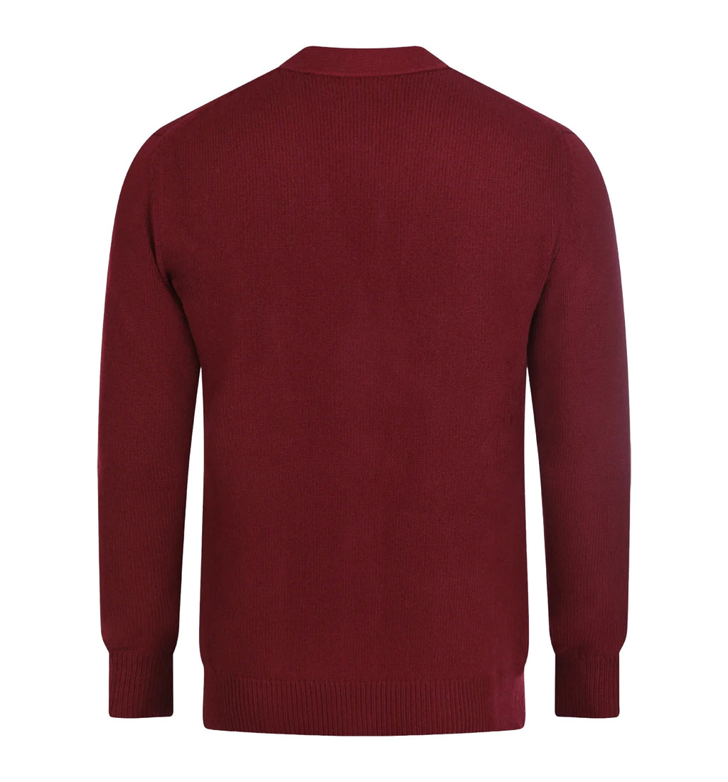 Wool Cashmere Cardigan With Embroidery