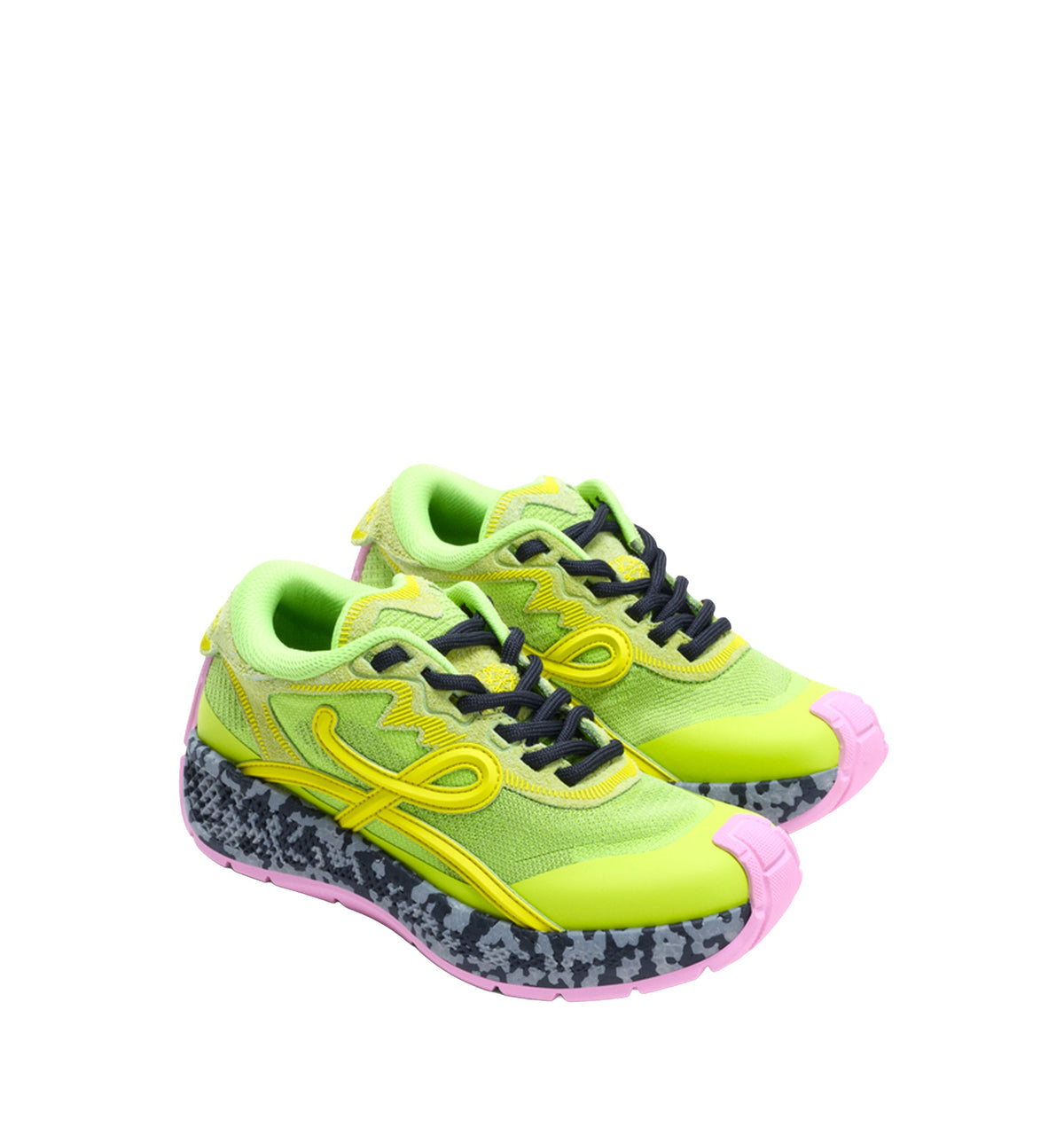 Pogo Sneaker in Technical Knit and Suede