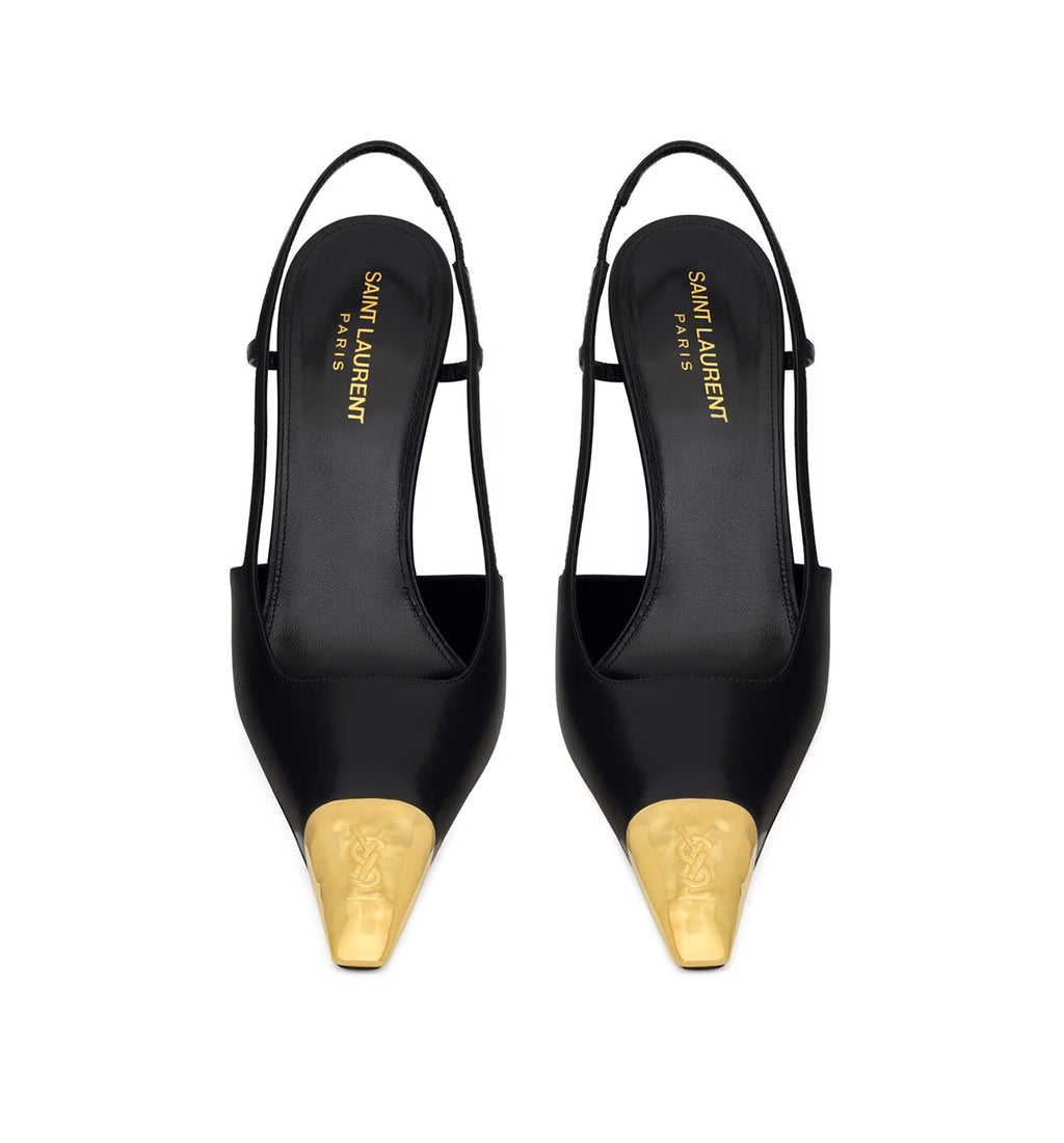 Jeanne Slingback Pumps In Smooth Leather